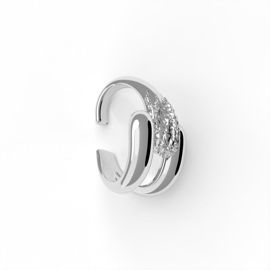 Nacre Julie Ear cuff - designová náušnice - 925/1000 ag  4,43 g nebo 14kt / 18kt au  7,43 g