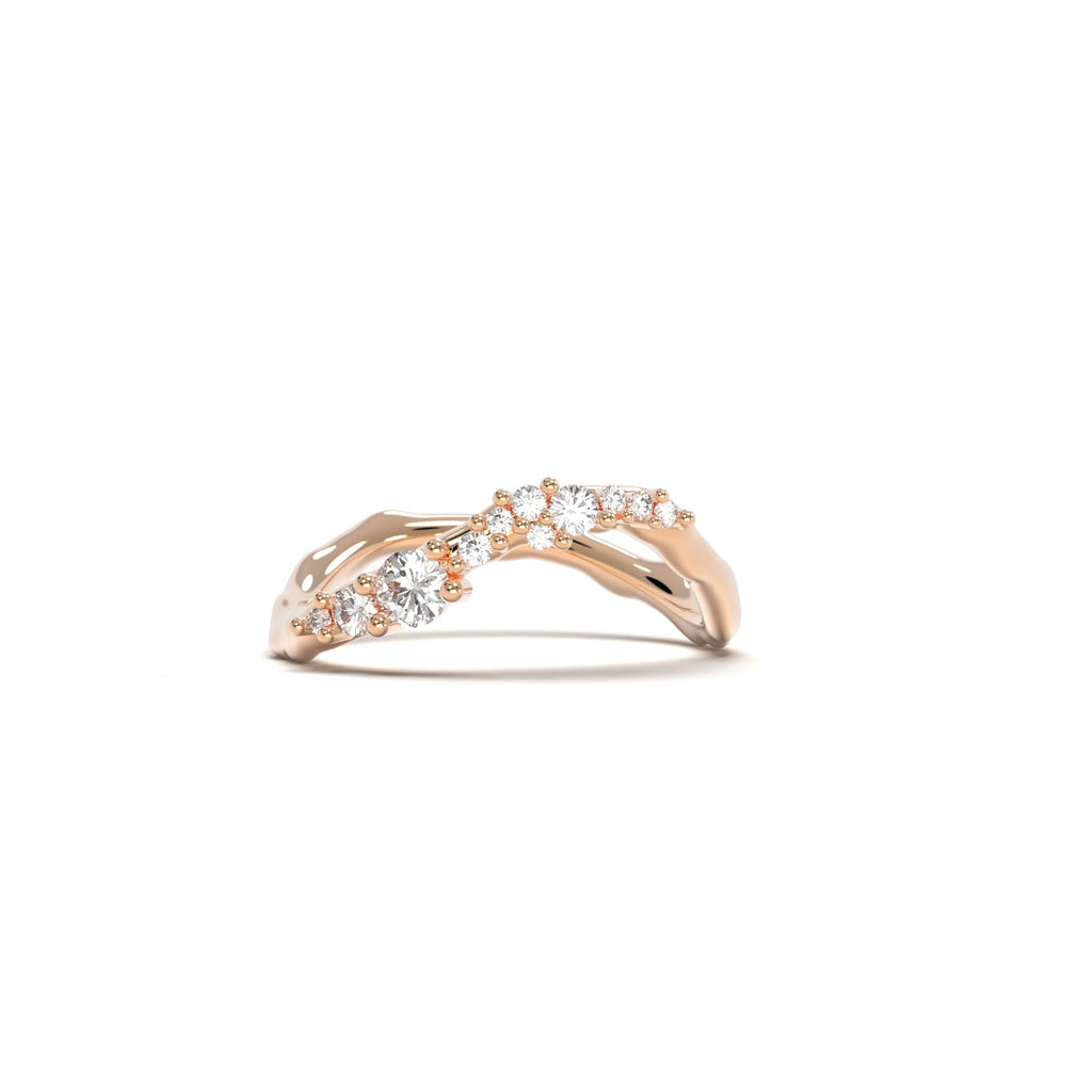 Aeternitas I - gold ring with diamonds