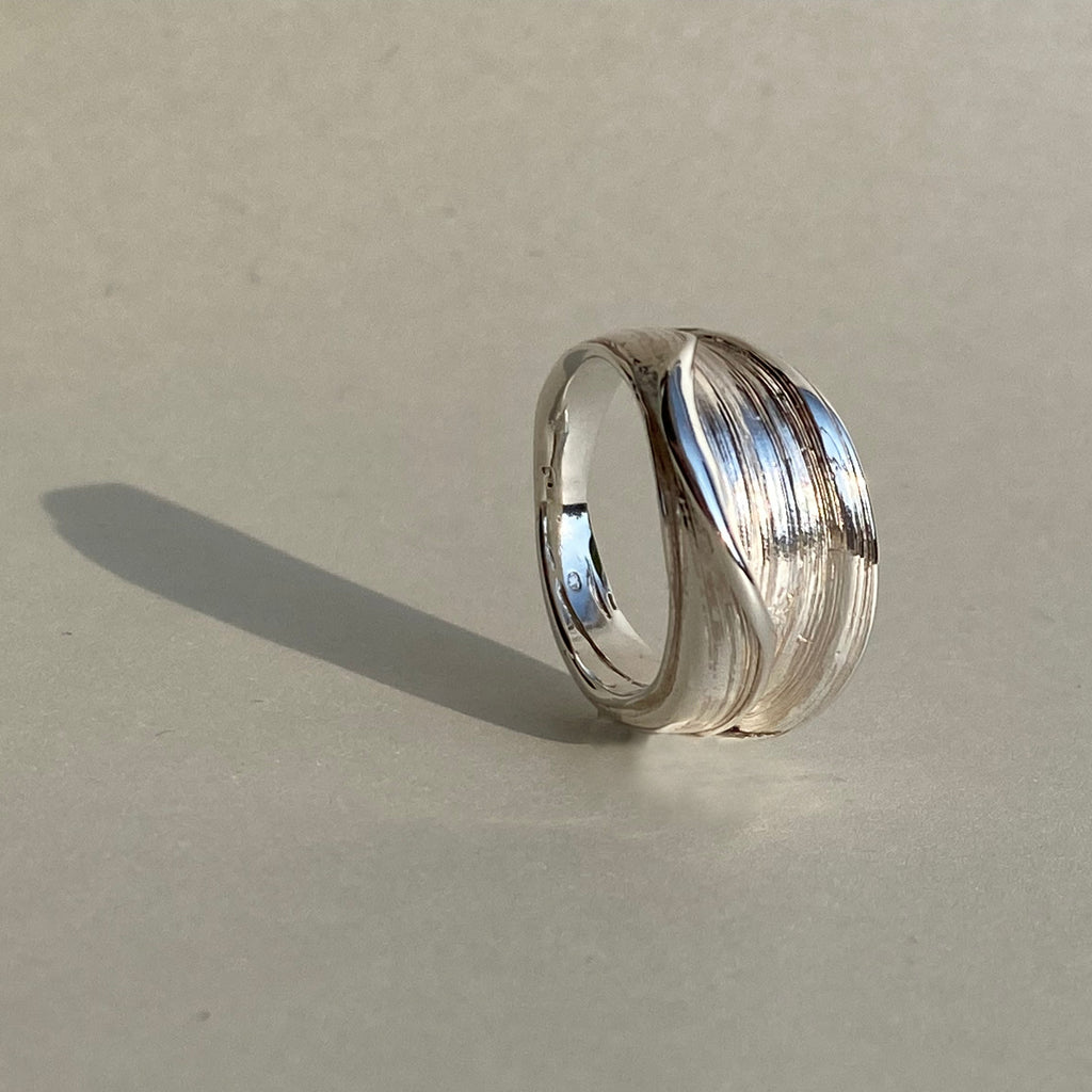 Flow II - stříbrný prsten - 925/1000 ag cca 6.98 g