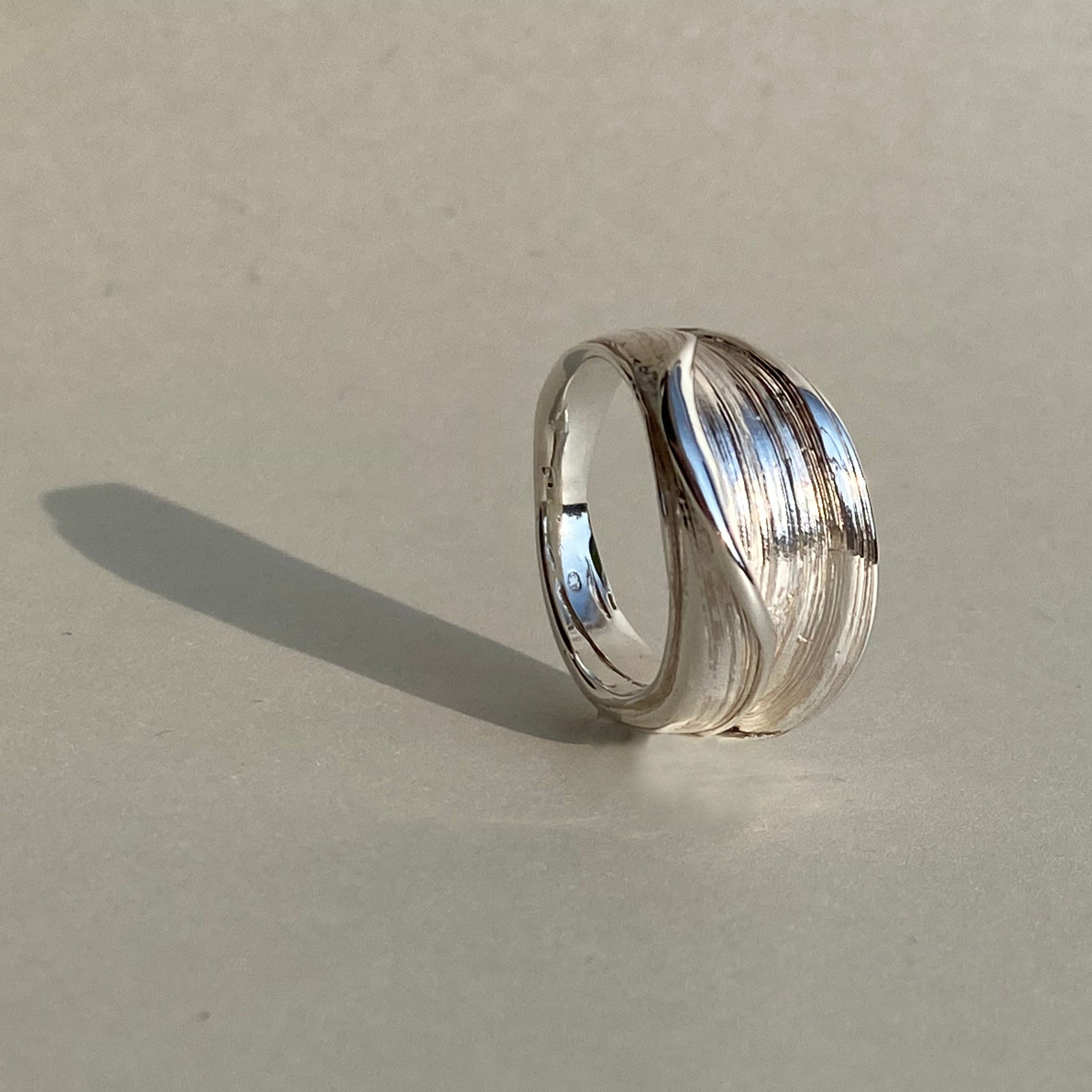 Flow II - stříbrný prsten - 925/1000 ag cca 6.98 g