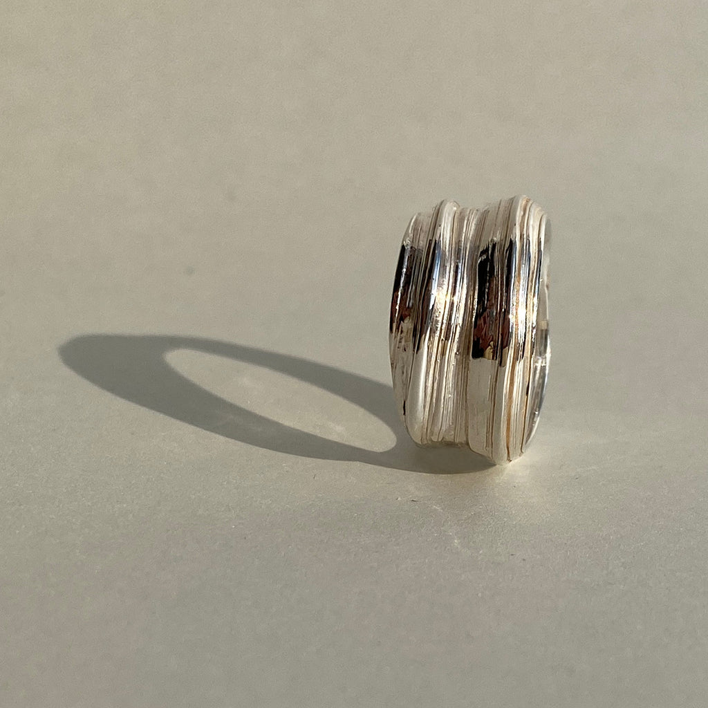 Flow II - stříbrný prsten - 925/1000 ag cca 8.32 g