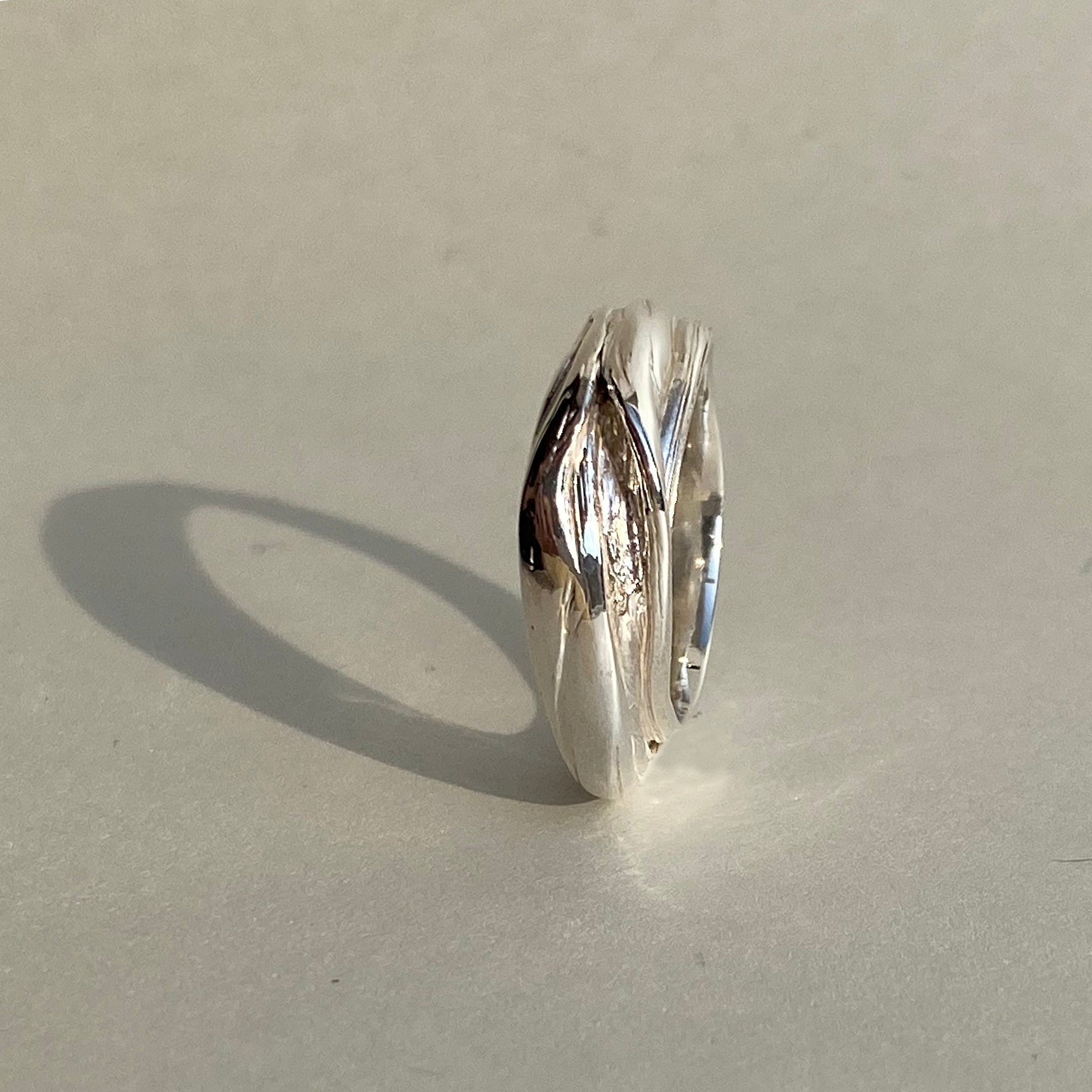 Flow II - stříbrný prsten - 925/1000 ag cca 6,24 g
