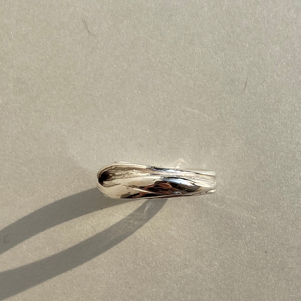 Flow II - stříbrný prsten - 925/1000 ag cca 6,24 g