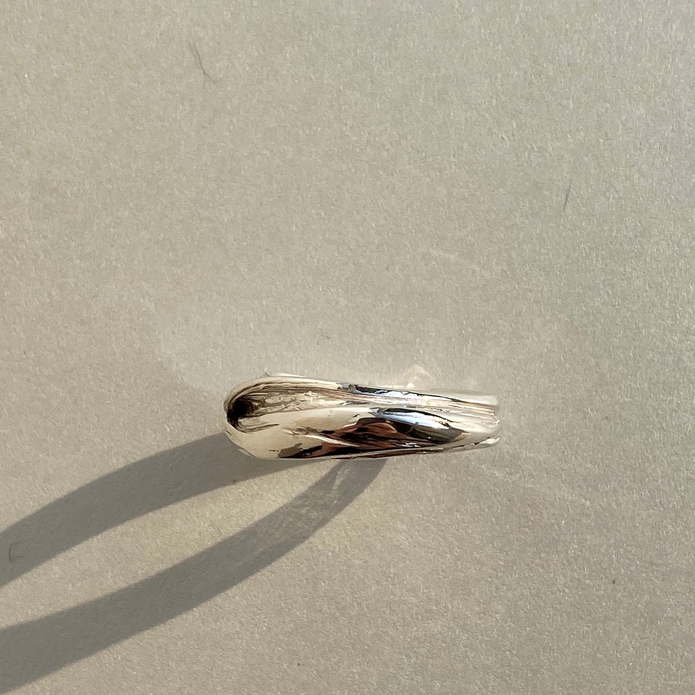 Flow II - stříbrný prsten - 925/1000 ag cca 6,24 g