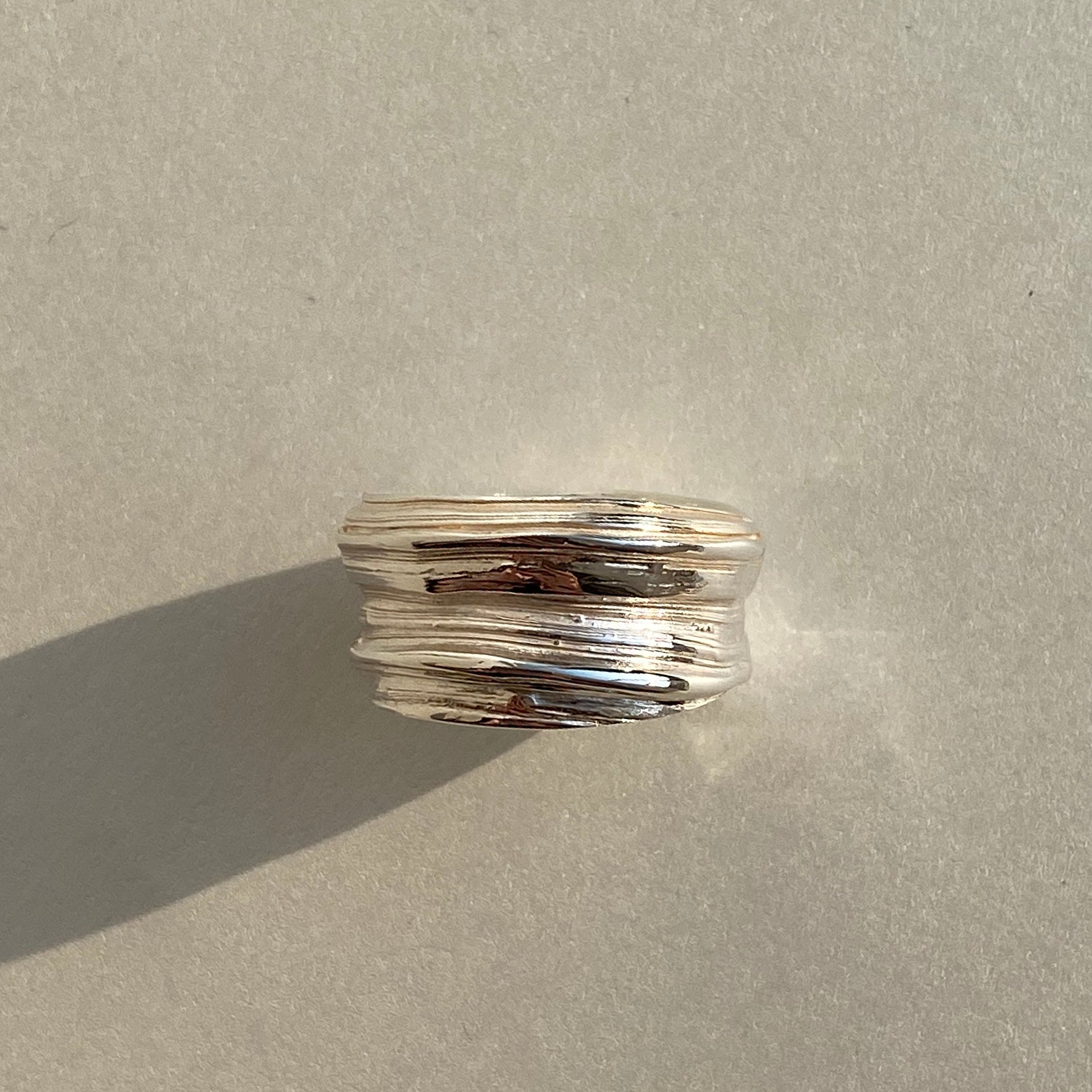 Flow II - stříbrný prsten - 925/1000 ag cca 8.32 g