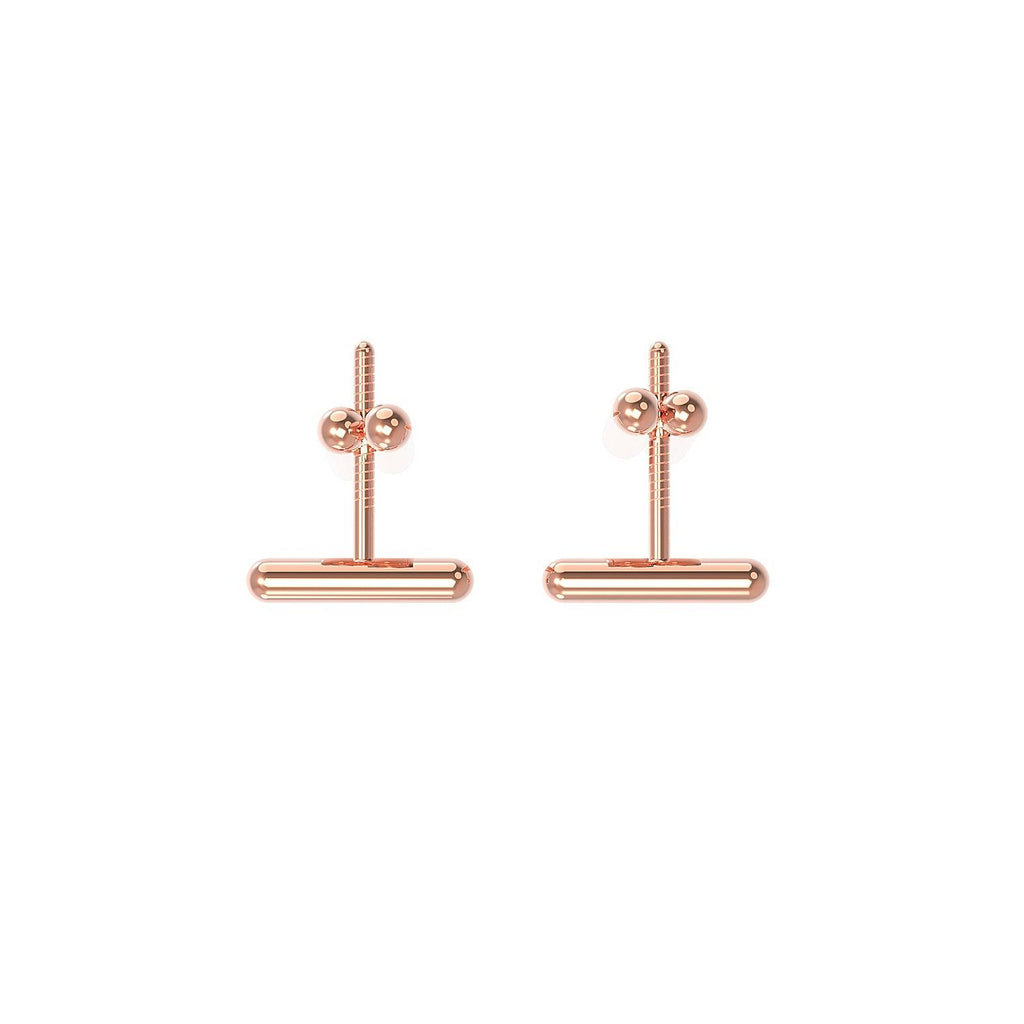 Designové náušnice Space Future růžové zlato 3.51 g (au / ag) - antonielecher