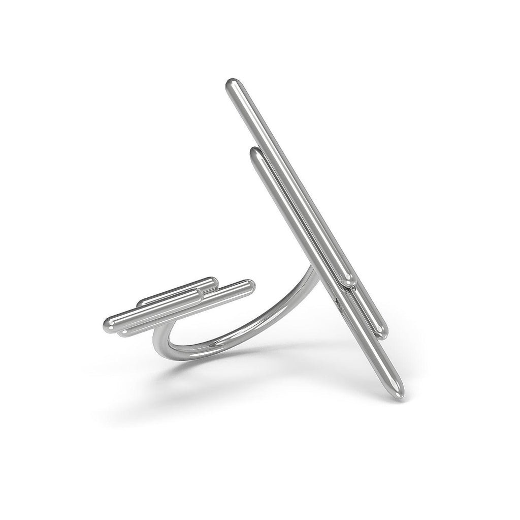 Designový prsten Space Horizontal vertical bílé zlato 4.20 g (au / ag) - antonielecher