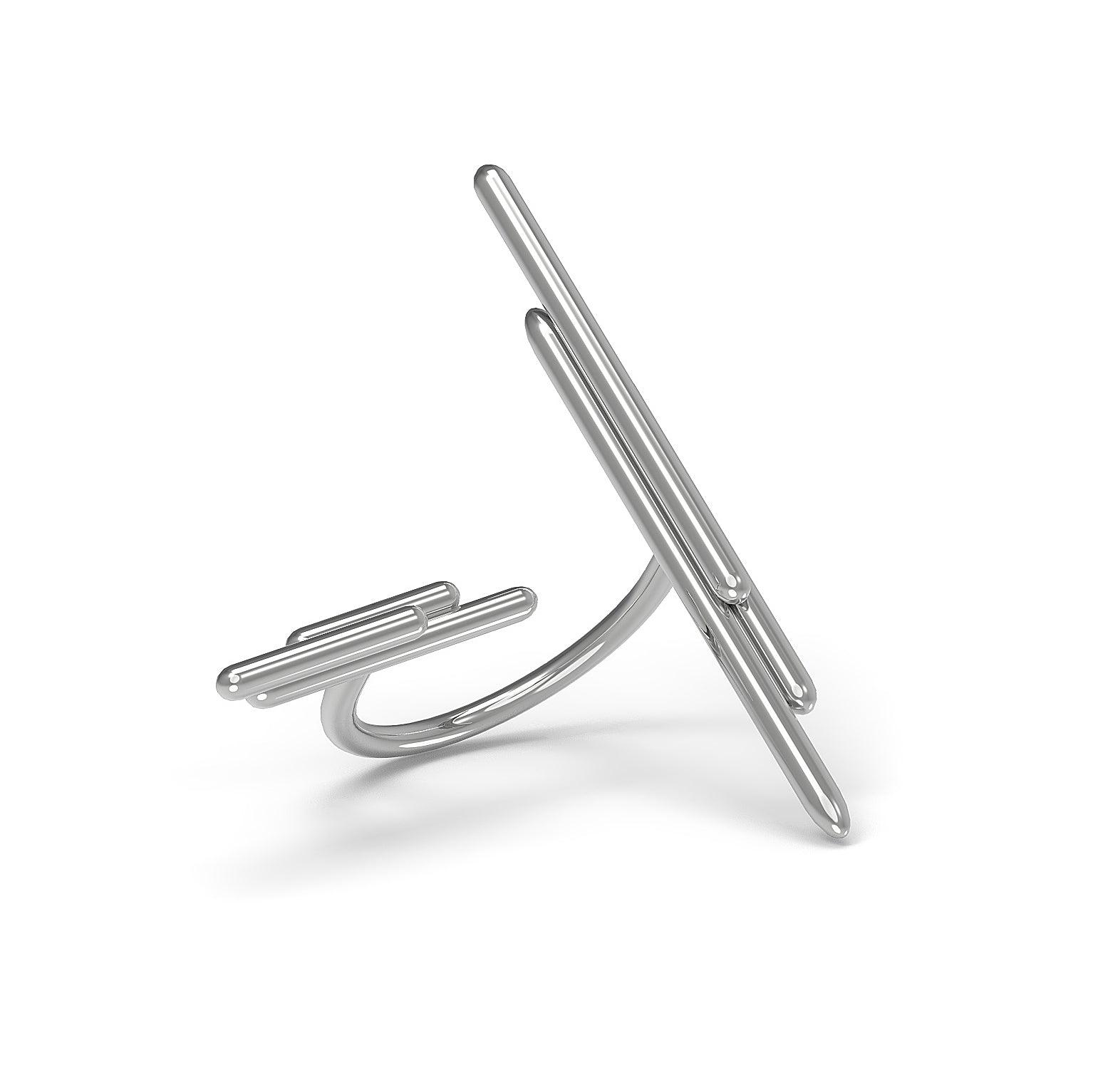 Designový prsten Space Horizontal vertical bílé zlato 4.20 g (au / ag) - antonielecher