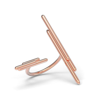 Designový prsten Space Horizontal vertical růžové zlato 4.20 g (au / ag) - antonielecher