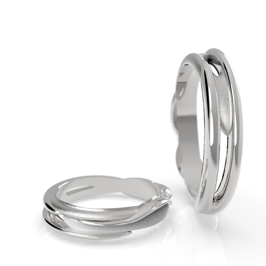 Aqua Exolvuntur - moderní snubní prsteny