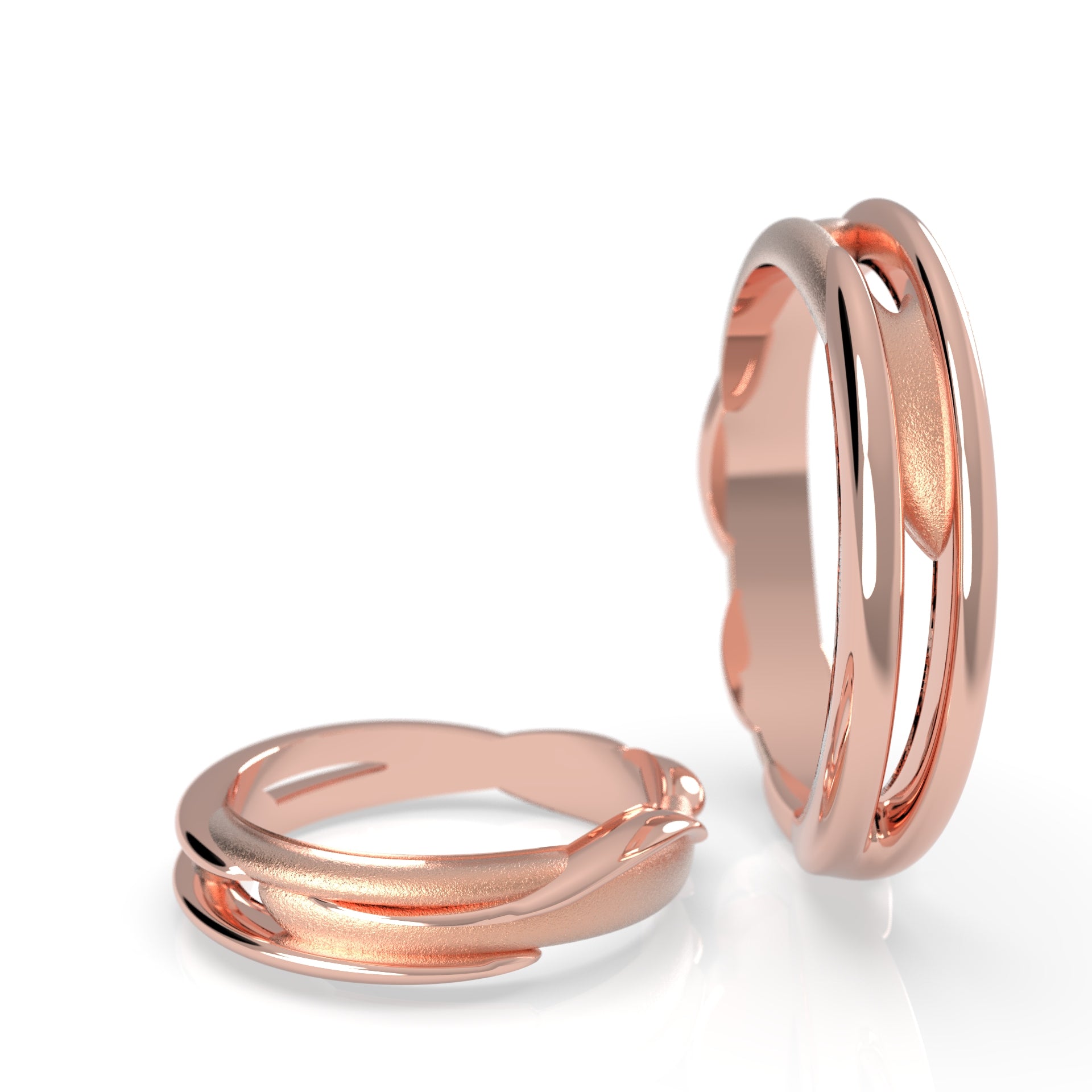 Aqua Exolvuntur - moderní snubní prsteny