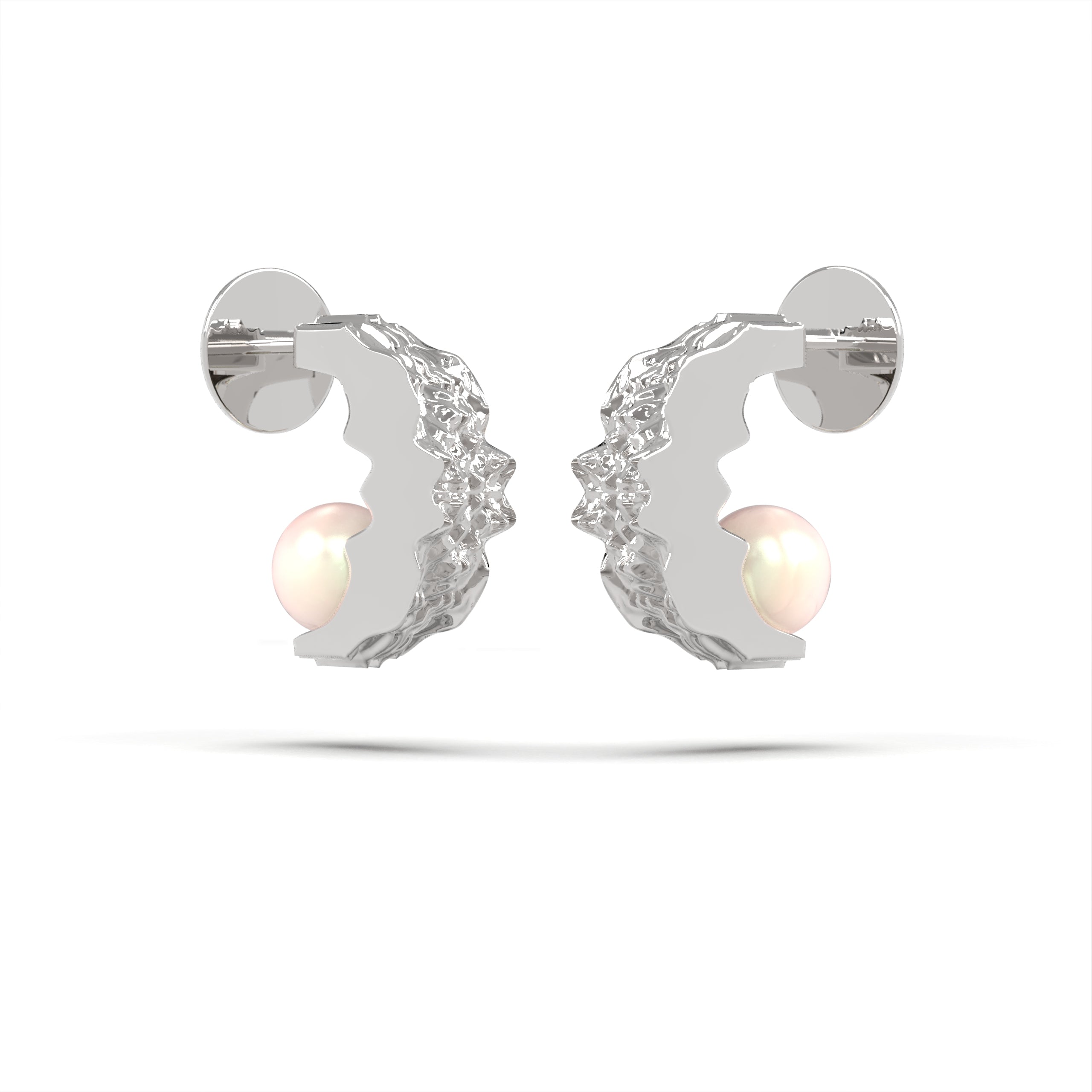 Fuctus - moderní náušnice s mořskými perlami