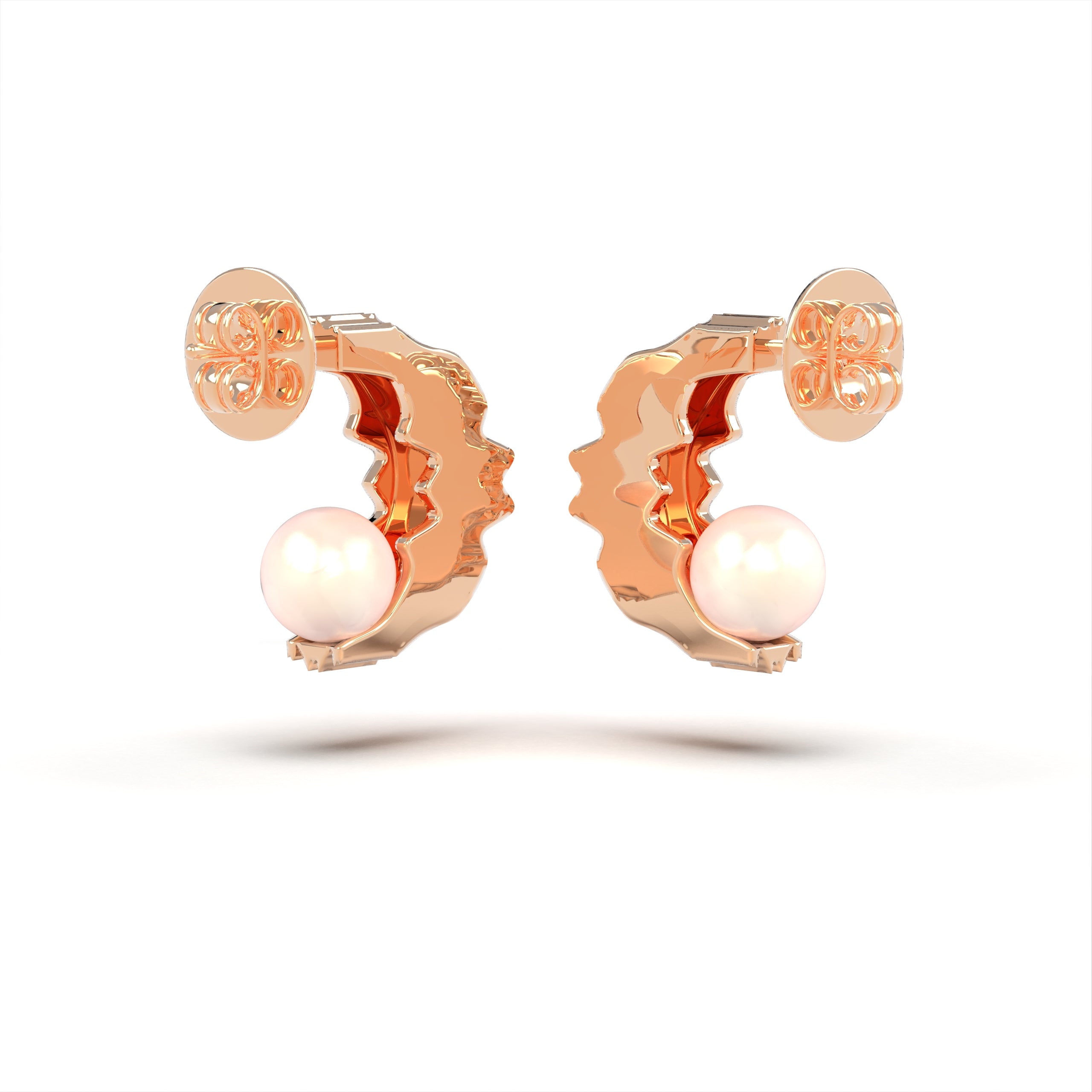 Fuctus - moderní náušnice s mořskými perlami