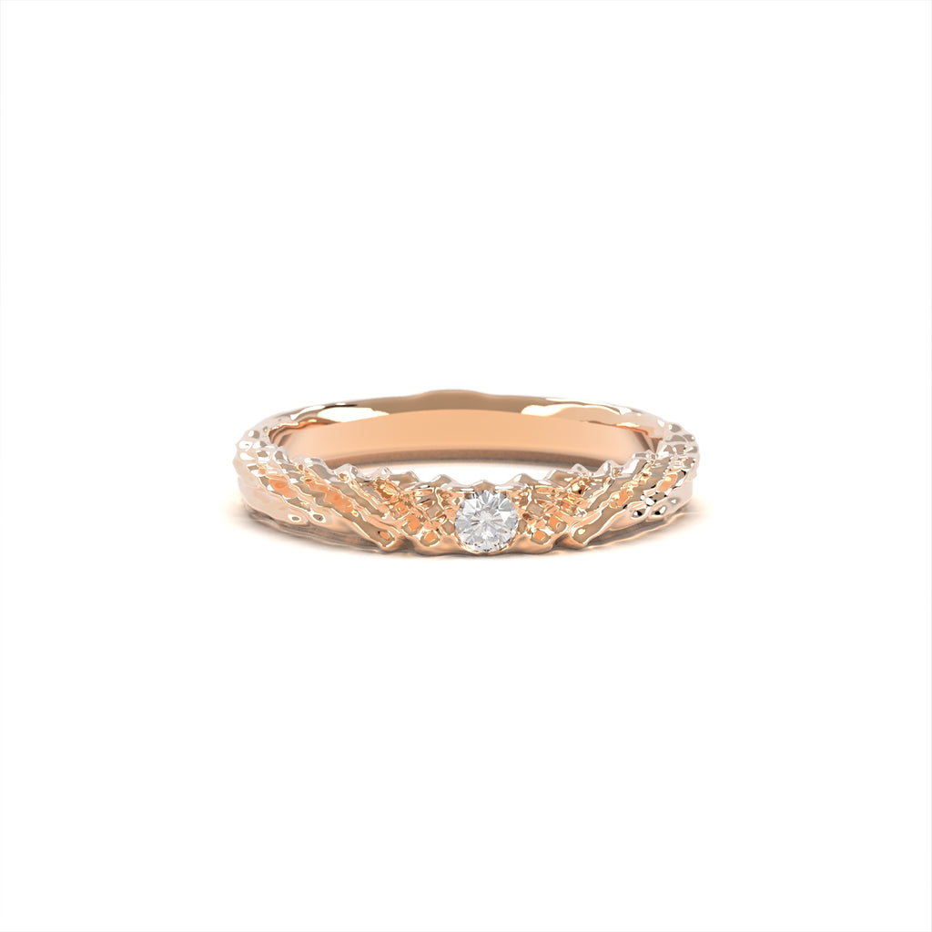 Nacre glint - moderní zásnubní prsten