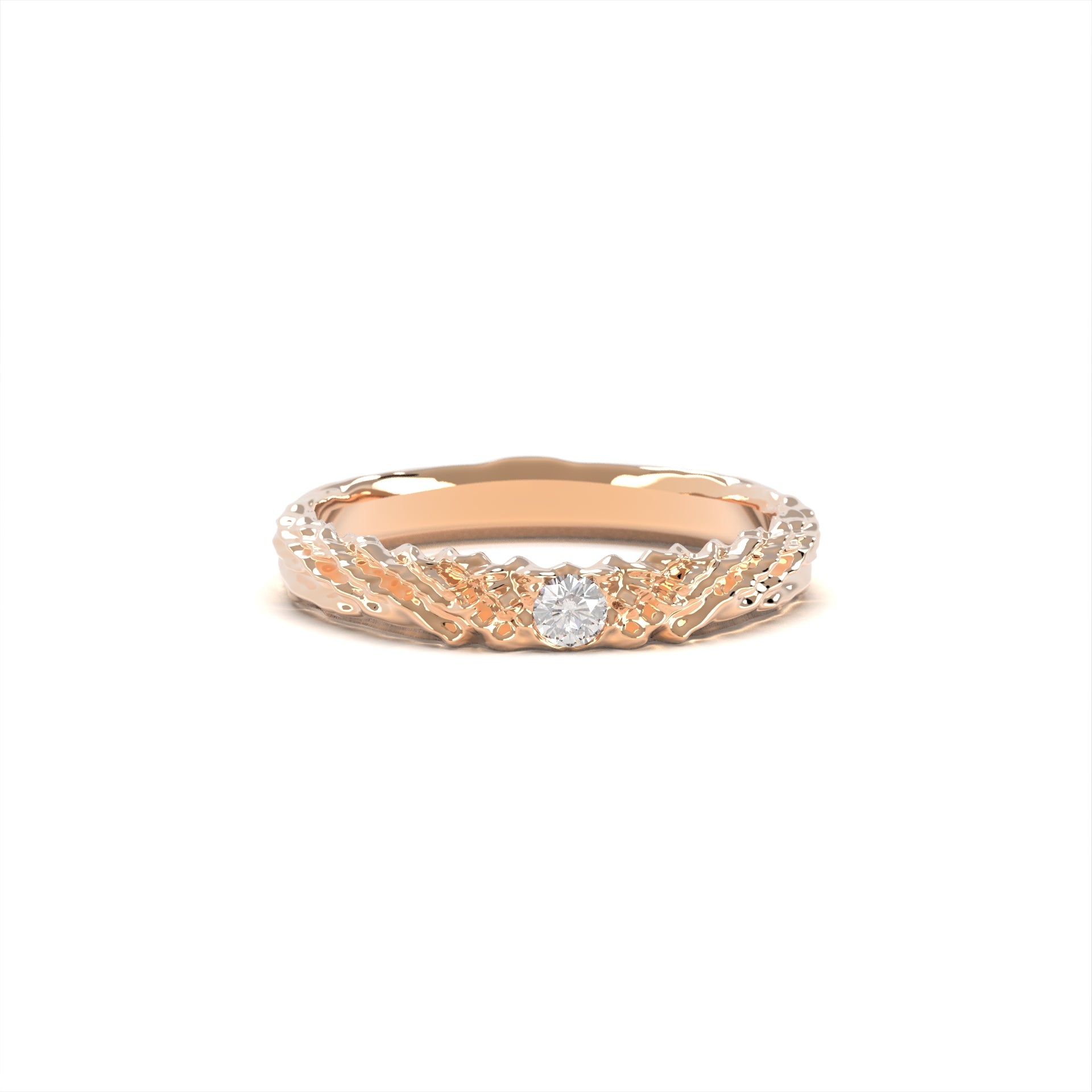 Nacre glint - moderní zásnubní prsten