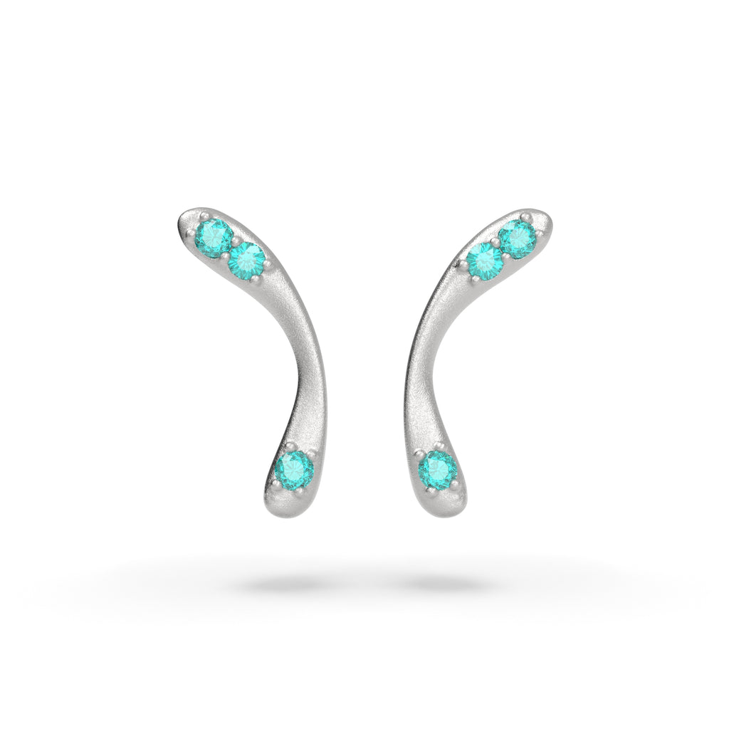 Infinitum - moderní zlaté náušnice