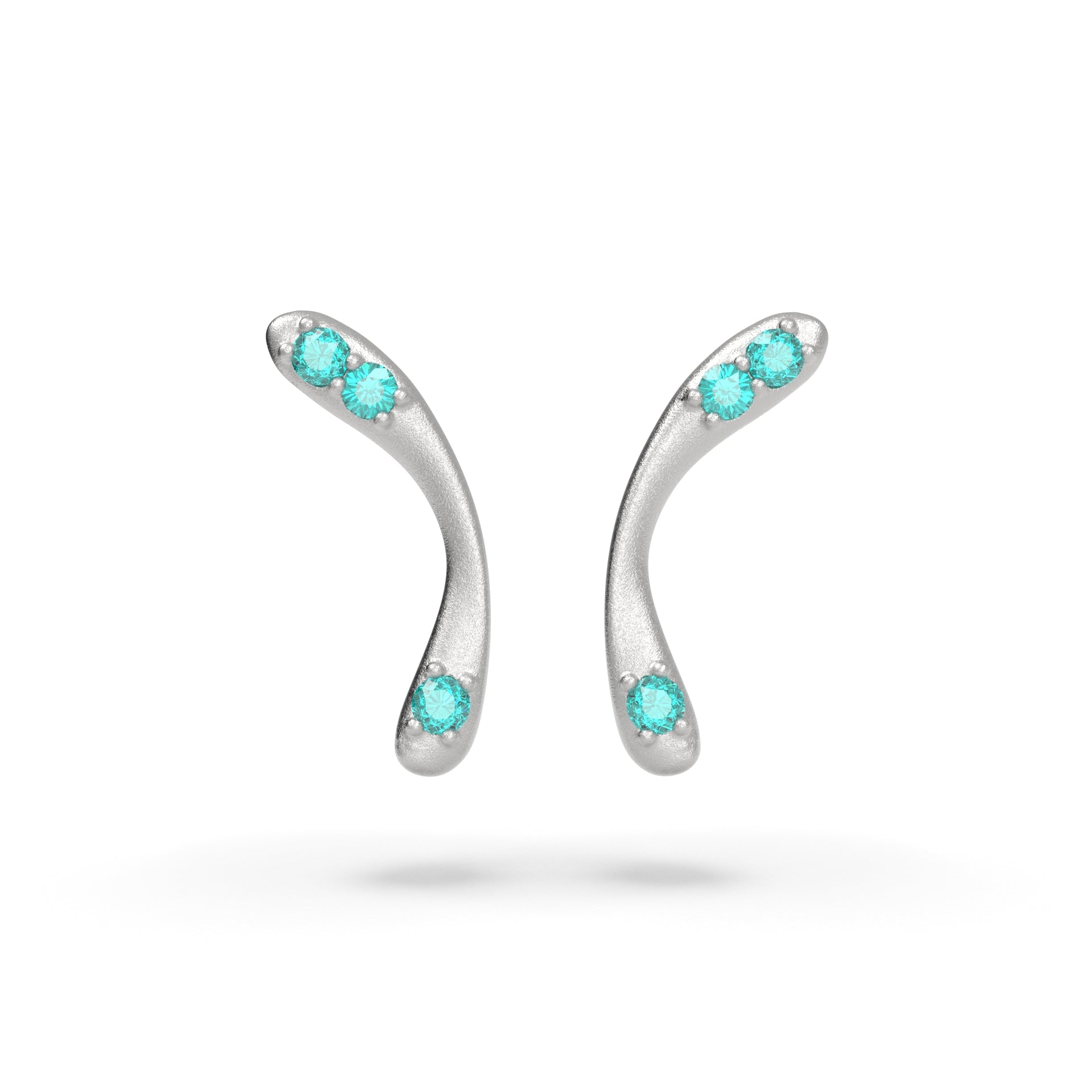 Infinitum - moderní zlaté náušnice