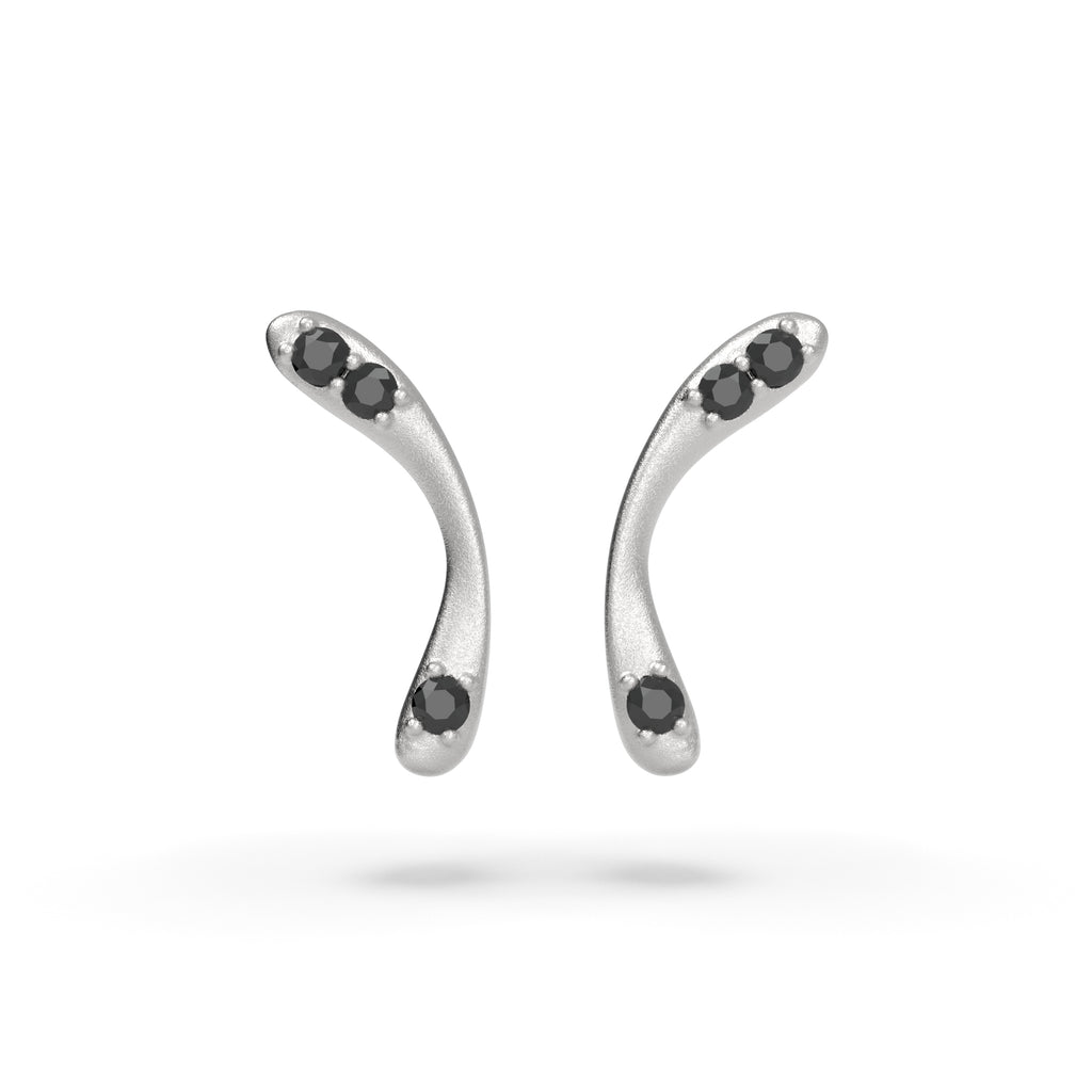 Infinitum - moderní zlaté náušnice