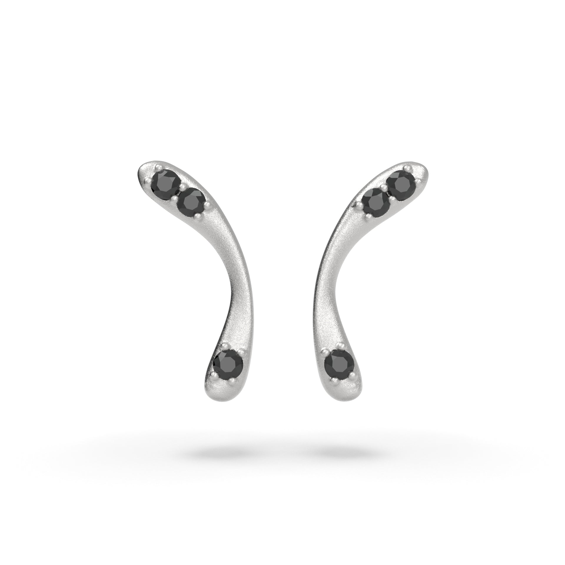 Infinitum - moderní zlaté náušnice