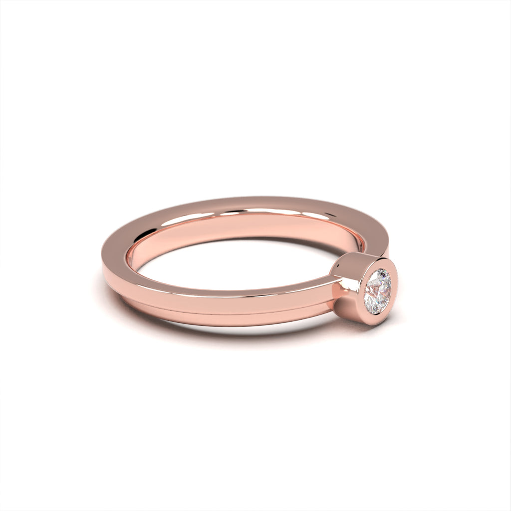 Love Bauhaus - r - moderní zásnubní prsten