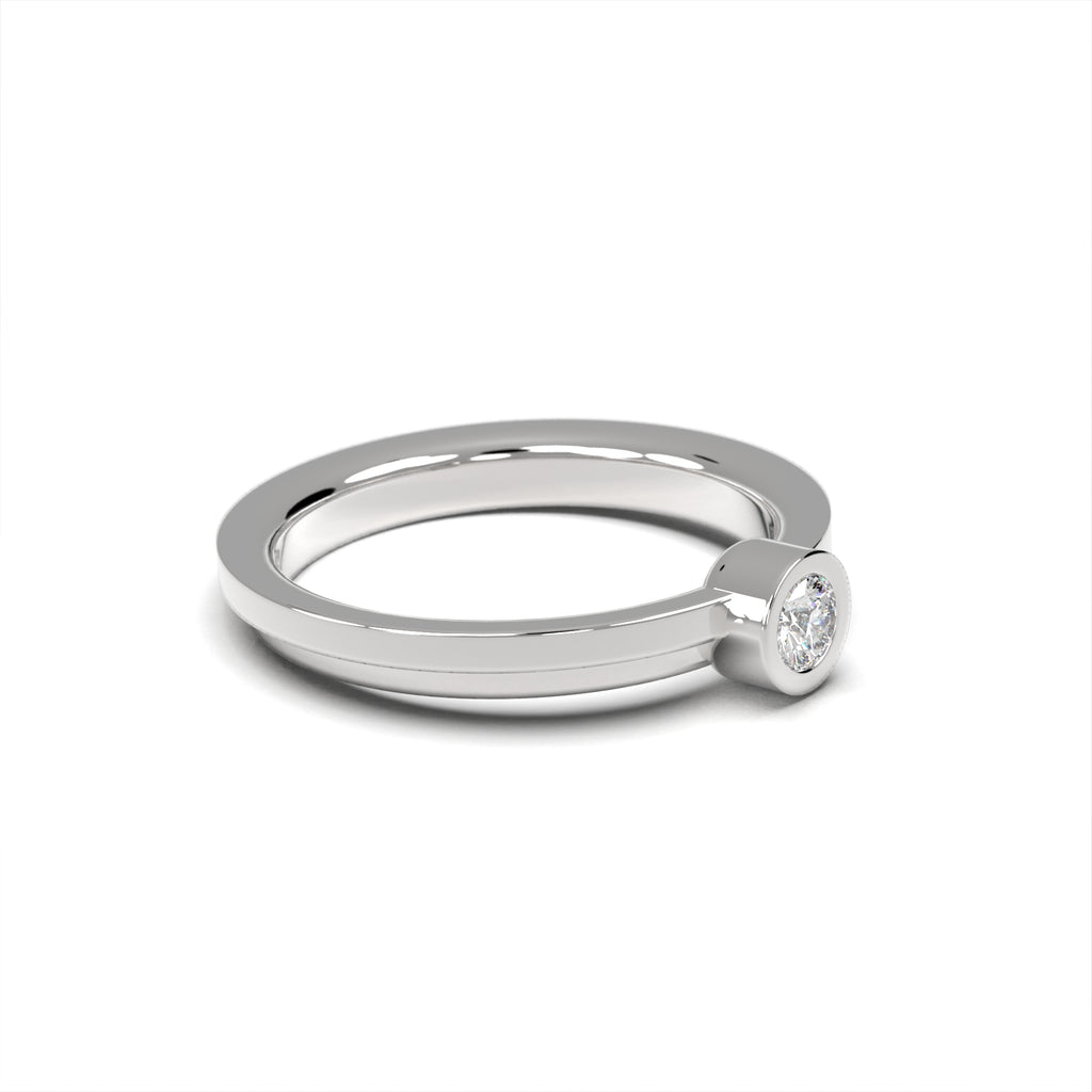 Love Bauhaus - r - moderní zásnubní prsten