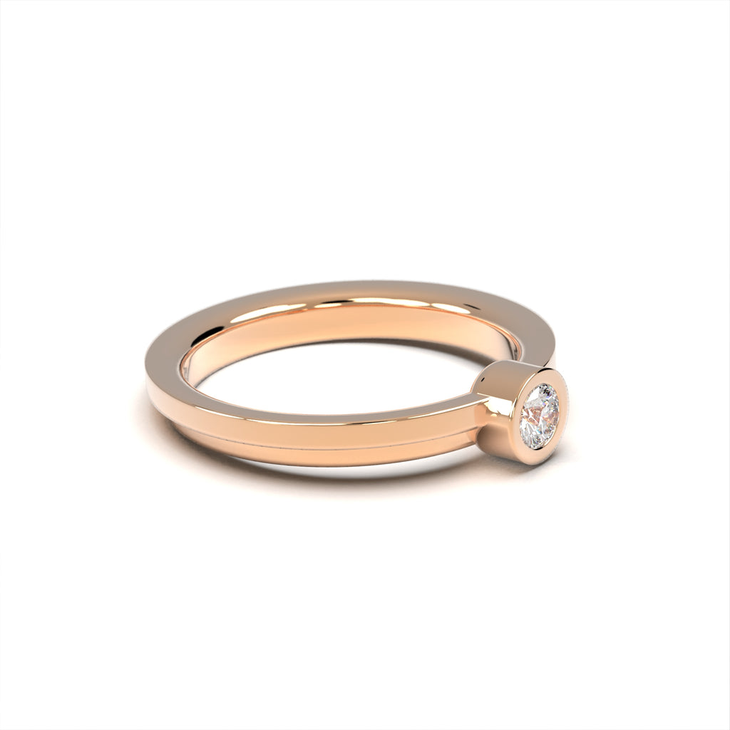 Love Bauhaus - r - moderní zásnubní prsten