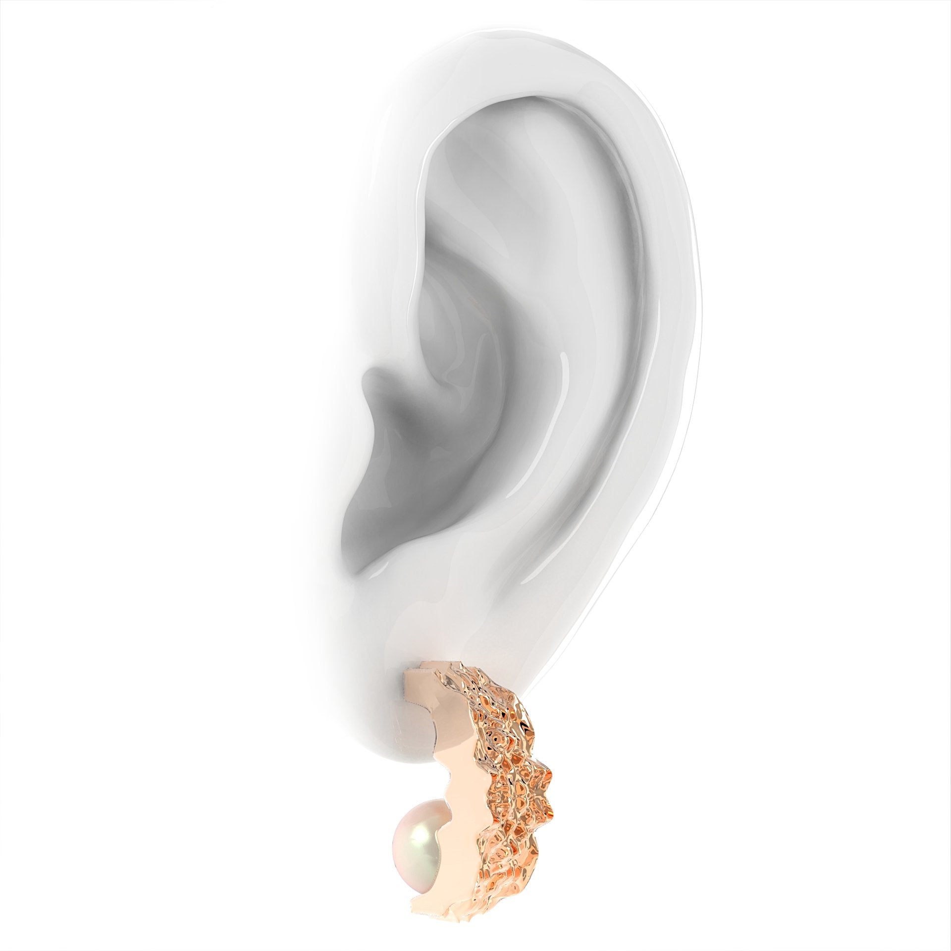 Fuctus - moderní náušnice s mořskými perlami