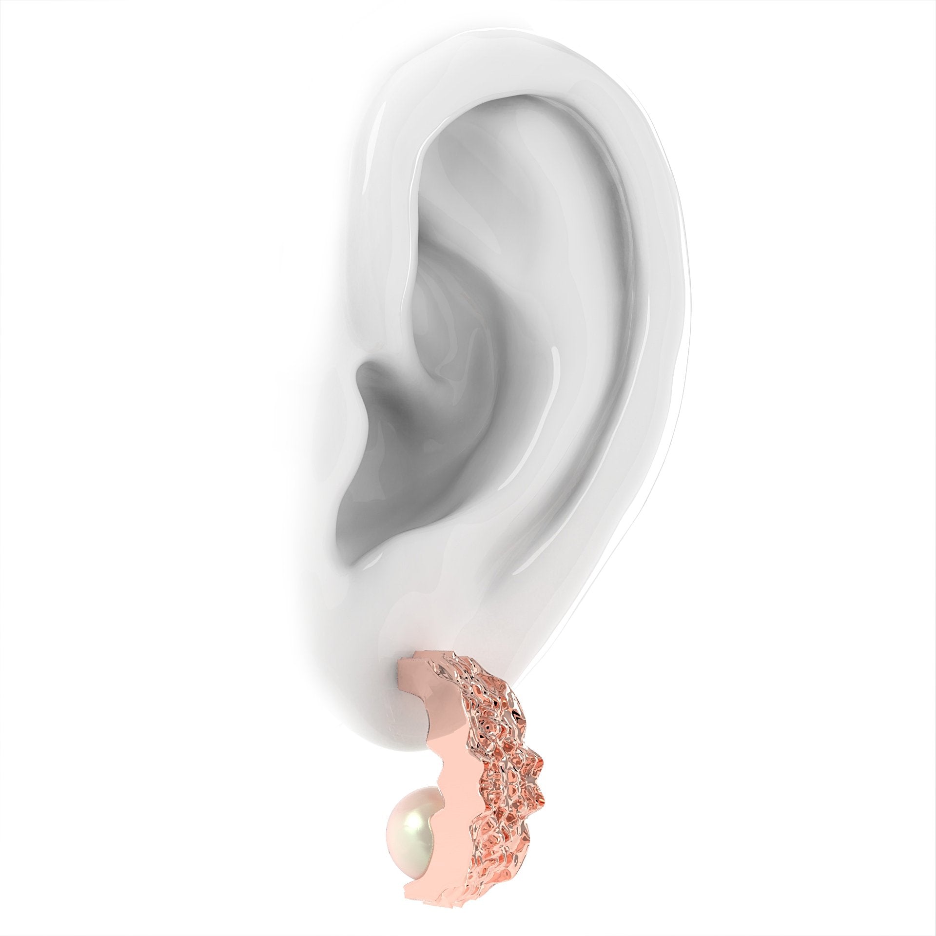 Fuctus - moderní náušnice s mořskými perlami