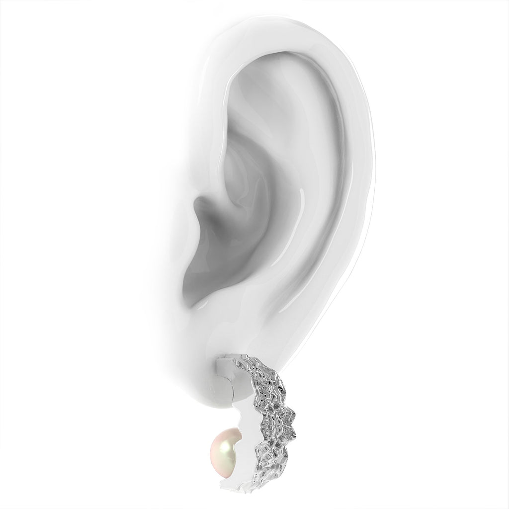 Fuctus - moderní náušnice s mořskými perlami