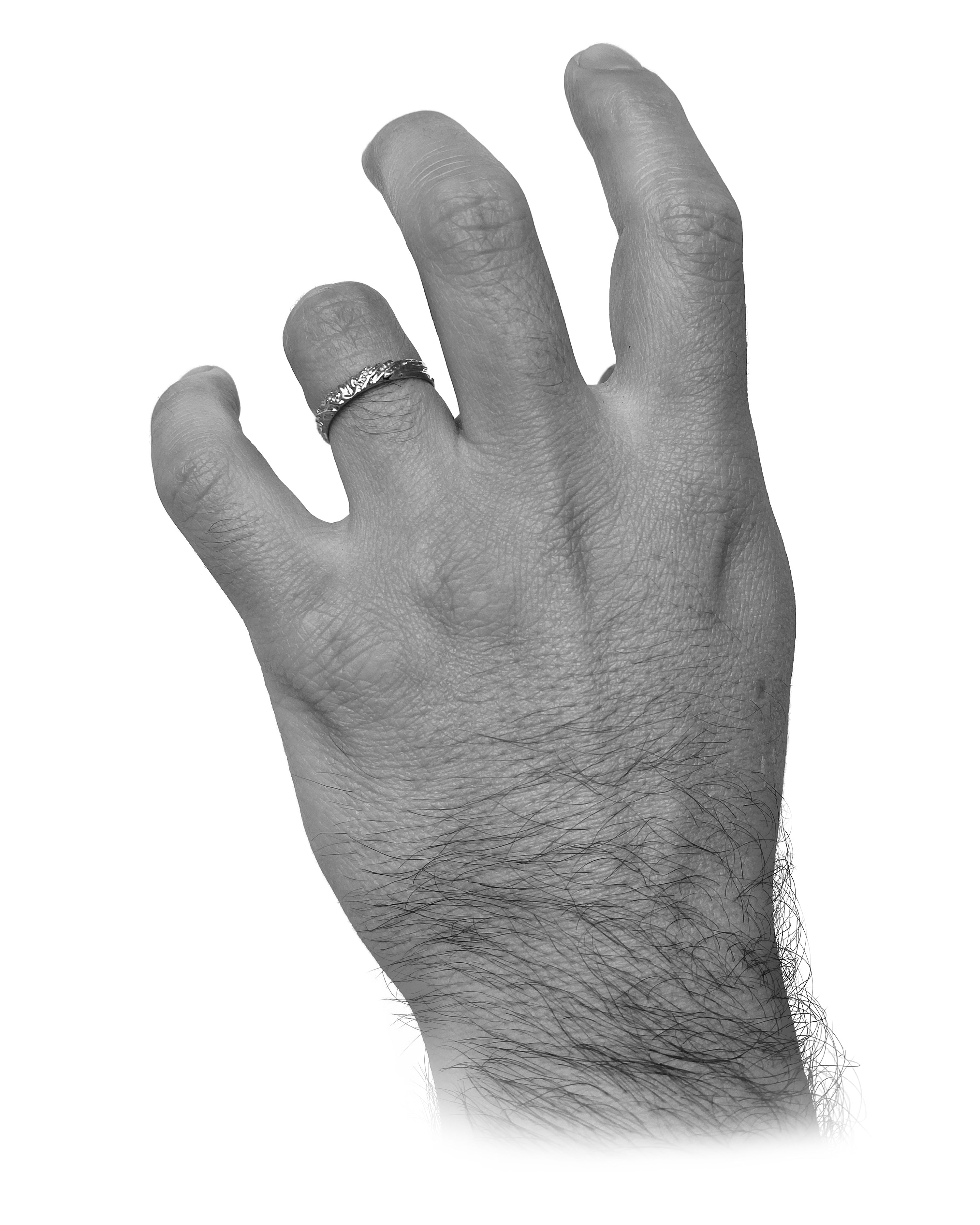 Nacre glint - designové snubní prsteny s briliantem 0.10ct bílé zlato - rhodiováno - 14kt 6,79 g - antonielecher