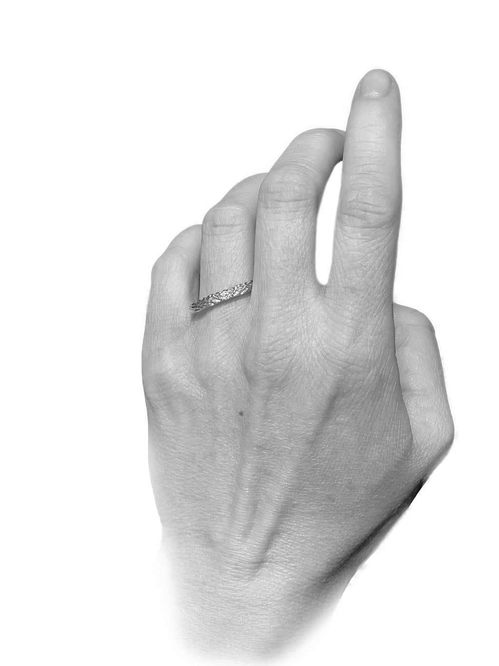 Nacre glint - designové snubní prsteny s briliantem nebo smaragdem 0.10ct žluté zlato 14 kt 6,79 g výška - antonielecher