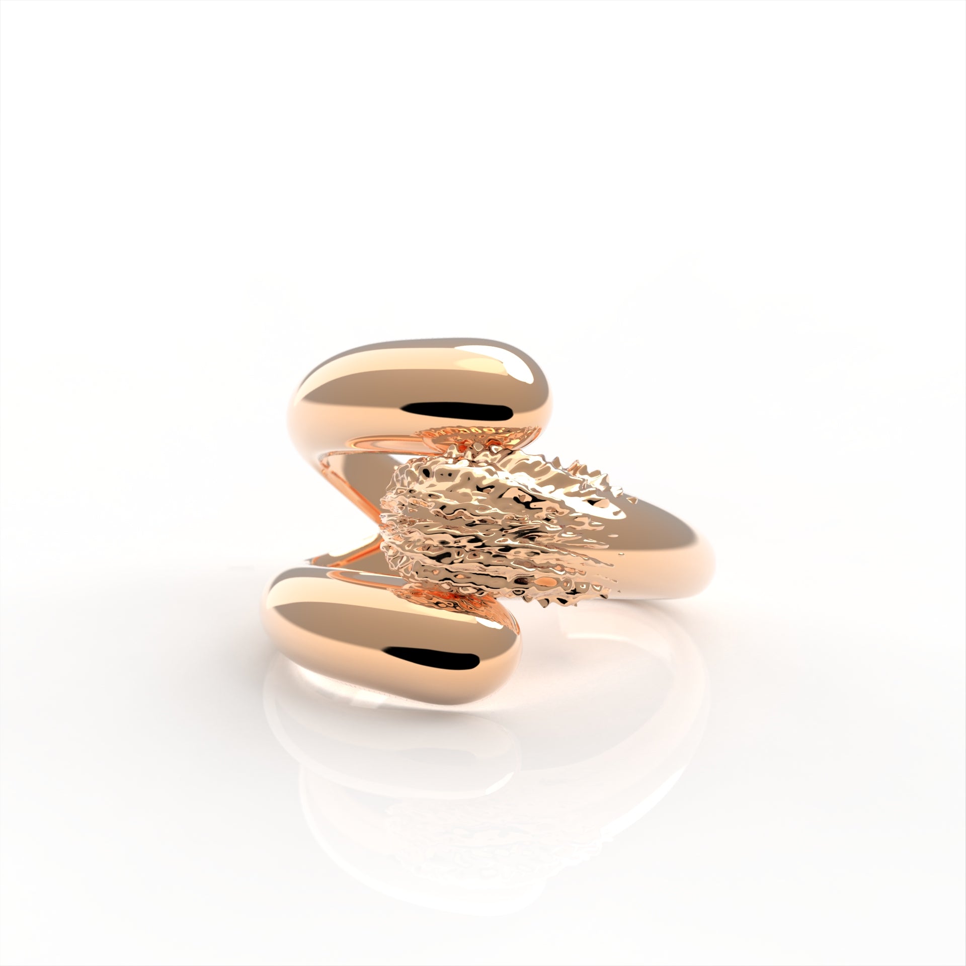 Nacre Julia Ear cuff - designová náušnice žlutá - 925/1000 ag  4,43 g nebo 14kt / 18kt au  7,43 g