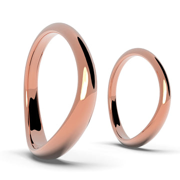 Nacre Universe - designové snubní prsteny z 14 kt růžového zlata 6,04 g - antonielecher