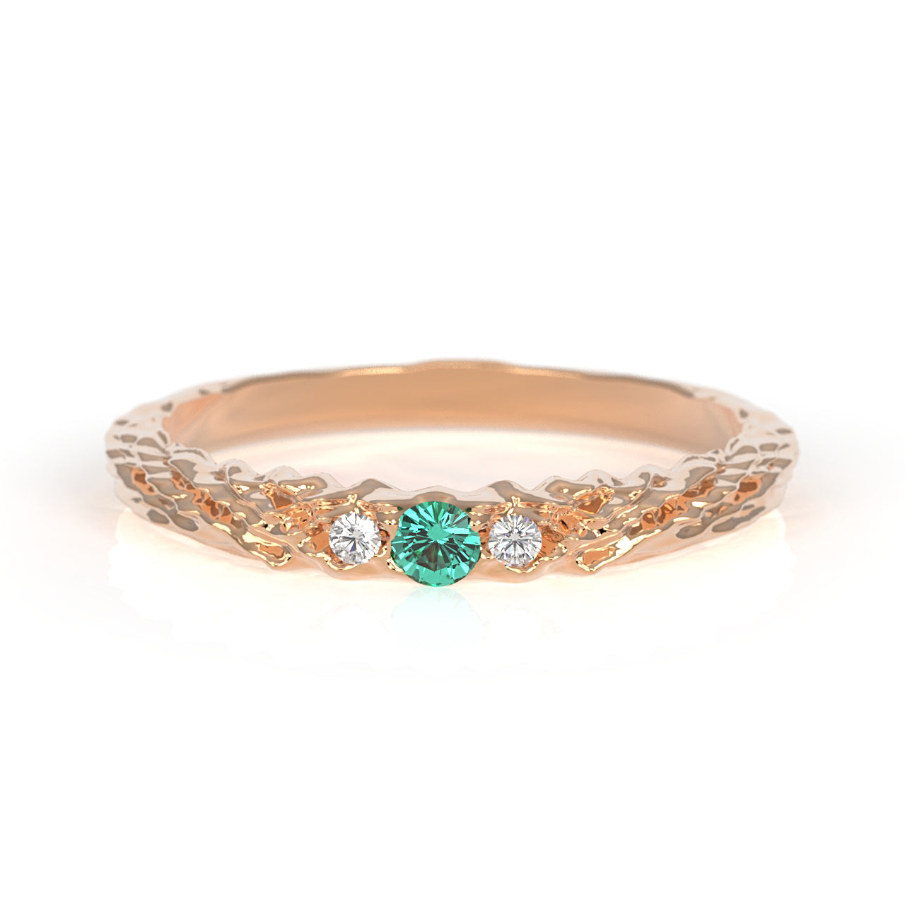 Nacre glint - moderní zásnubní prsten