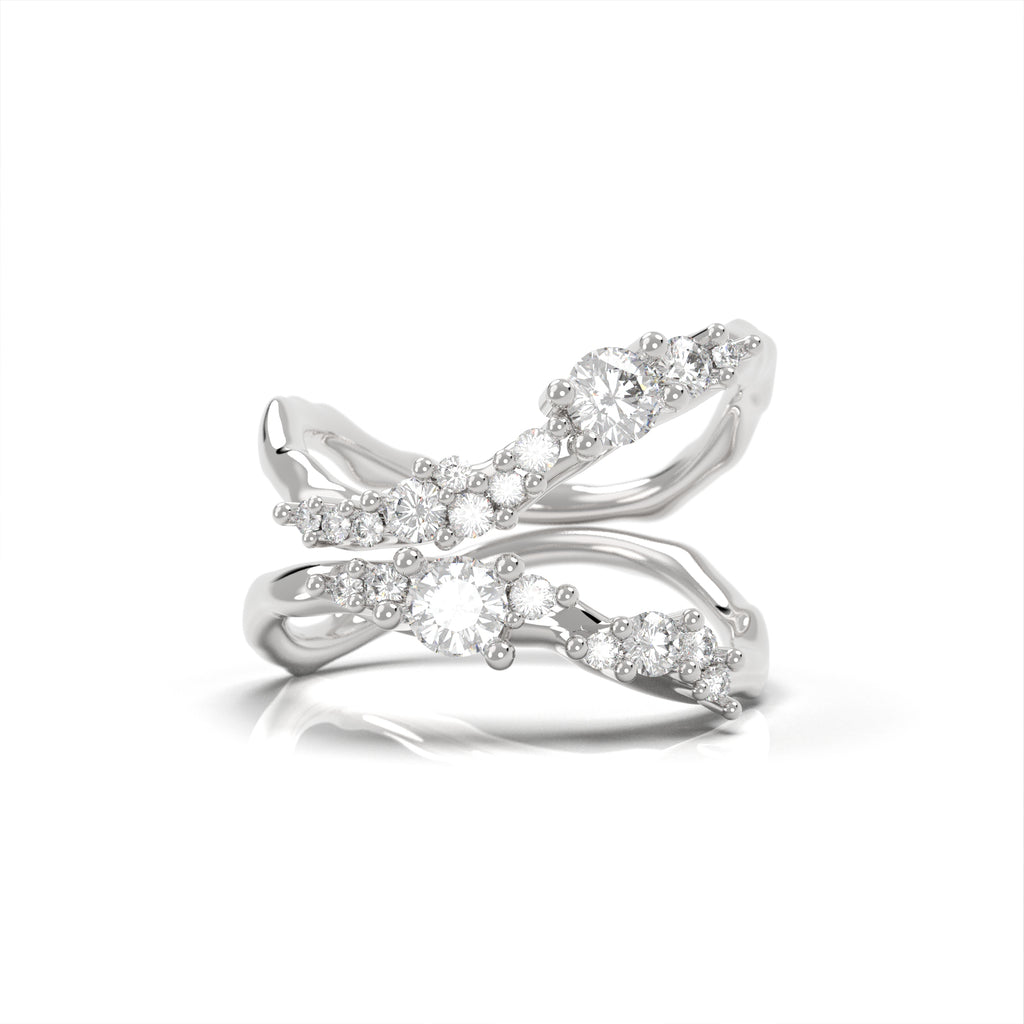 Aeternitas - prsten s diamanty z bílého zlata - antonielecher