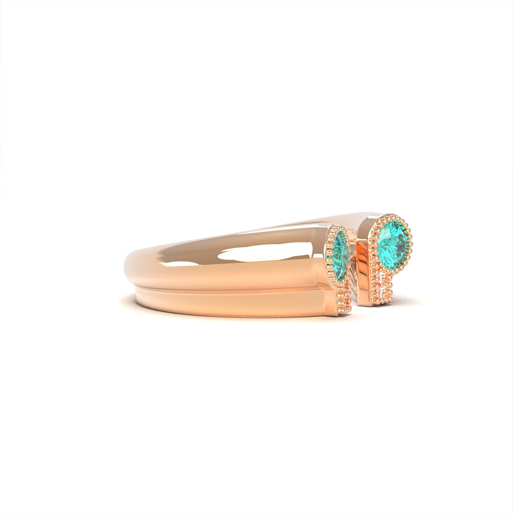 Love Bauhaus "P" – unisex gold ring