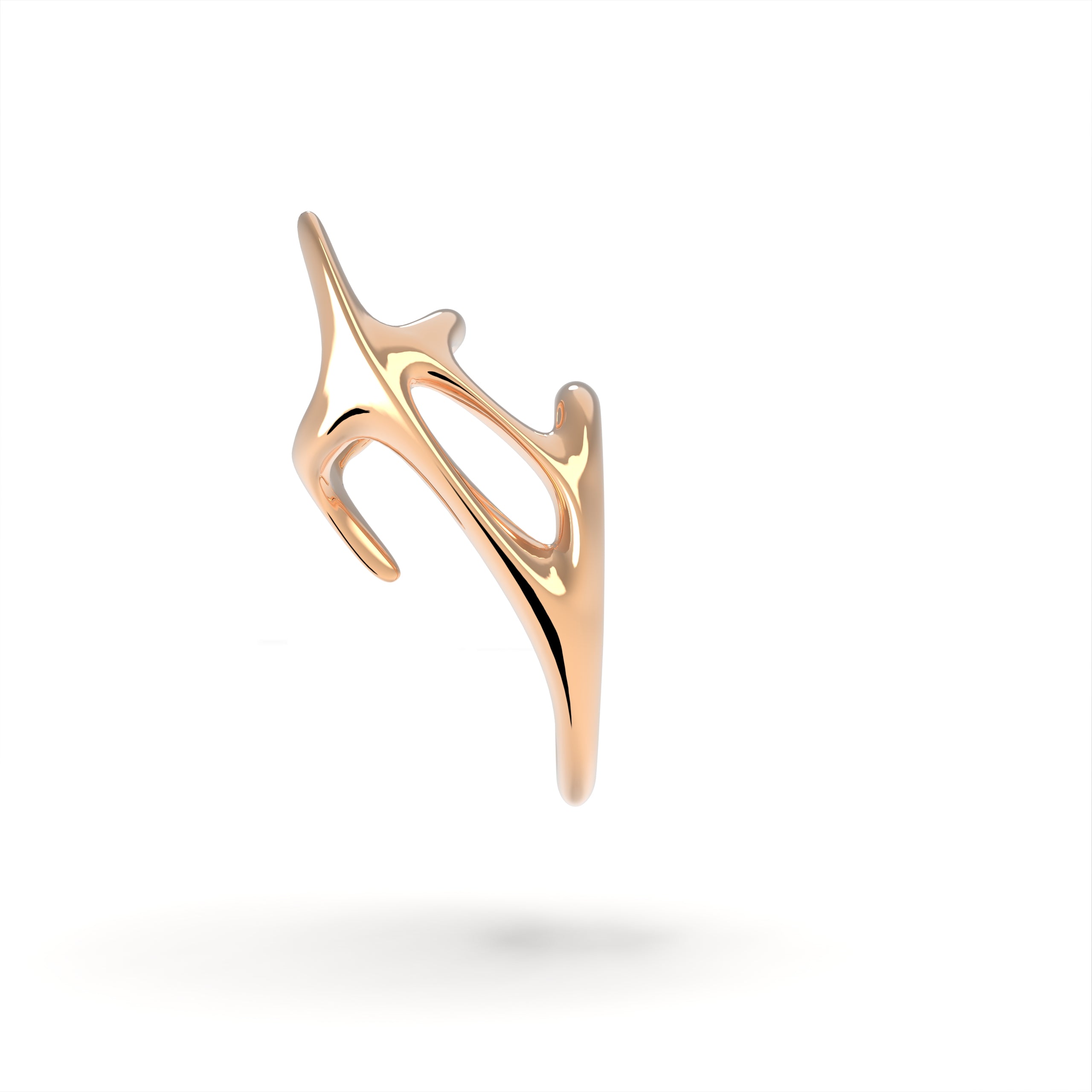 Radiozoa - designová náušnice earcuff - Au 585/1000 cca 12,11 g  925/1000 ag cca 9,72 g