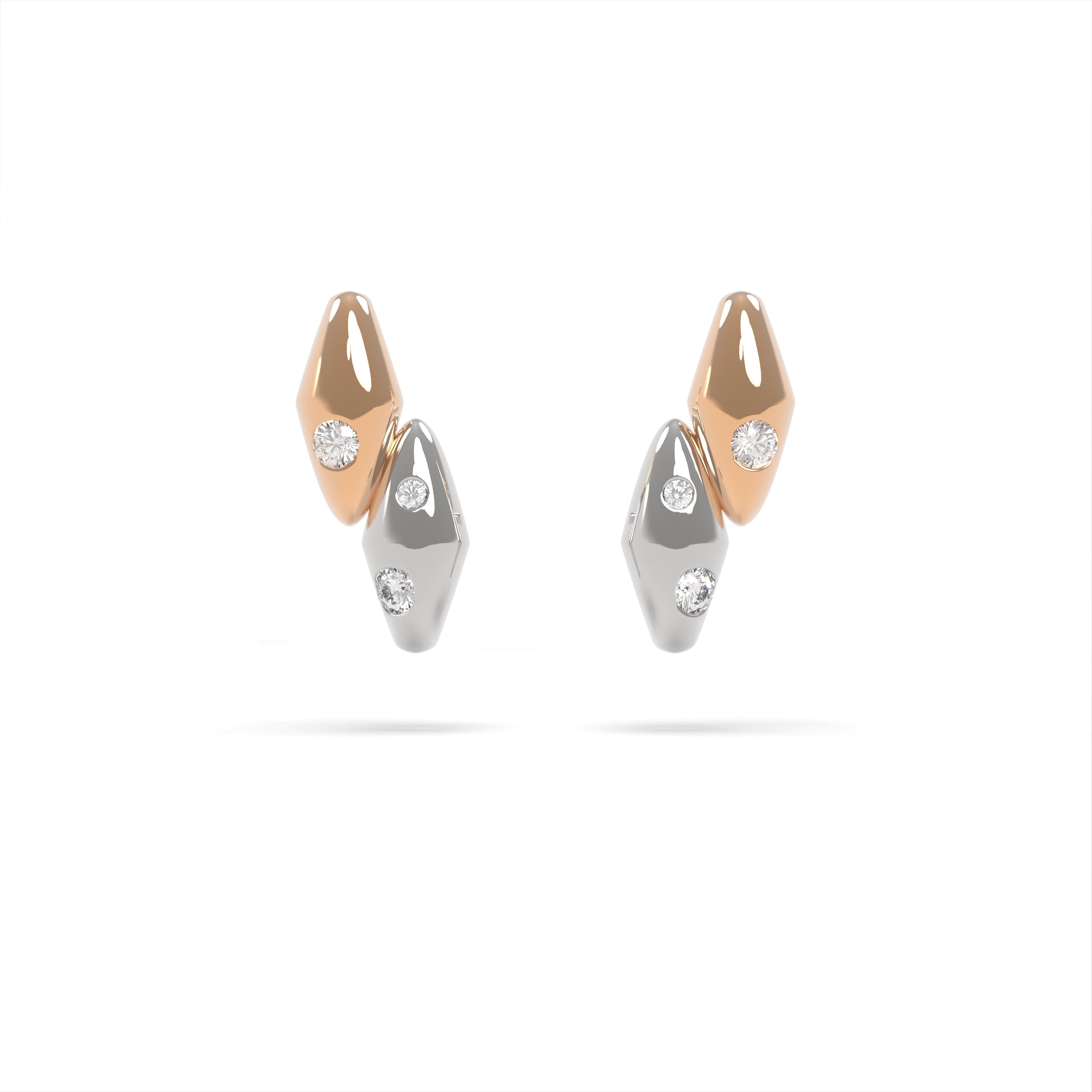 Serpens - zlaté náušnice studs