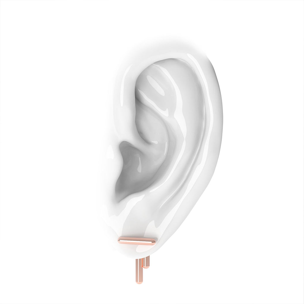 Space Future - designové náušnice růžové - 925/1000 ag 2,71 g nebo 14kt / 18kt au 5, 71 g