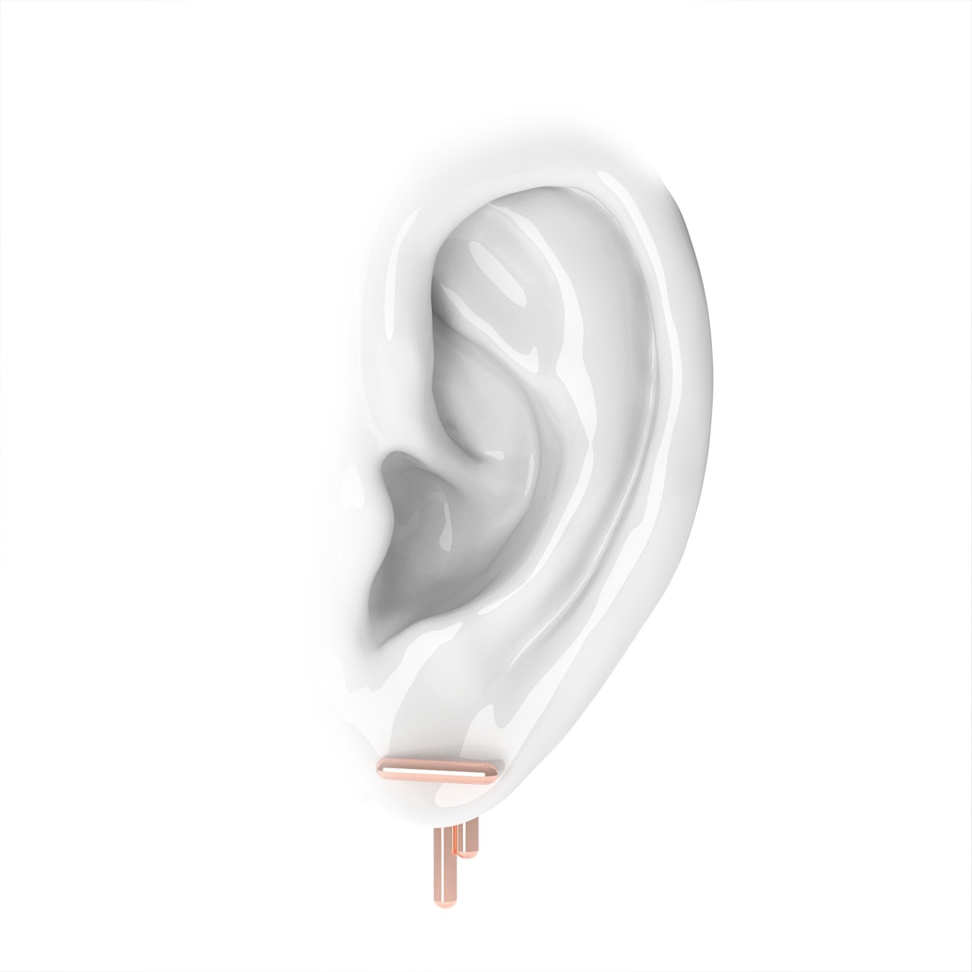 Space Future - designové náušnice růžové - 925/1000 ag 2,71 g nebo 14kt / 18kt au 5, 71 g