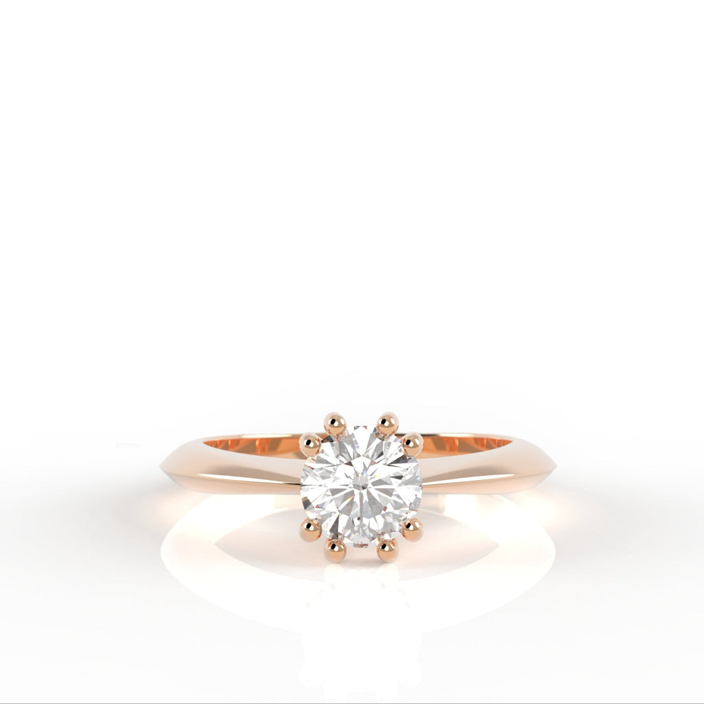 Teneritas - zásnubní prsten ze žlutého zlata s diamantem