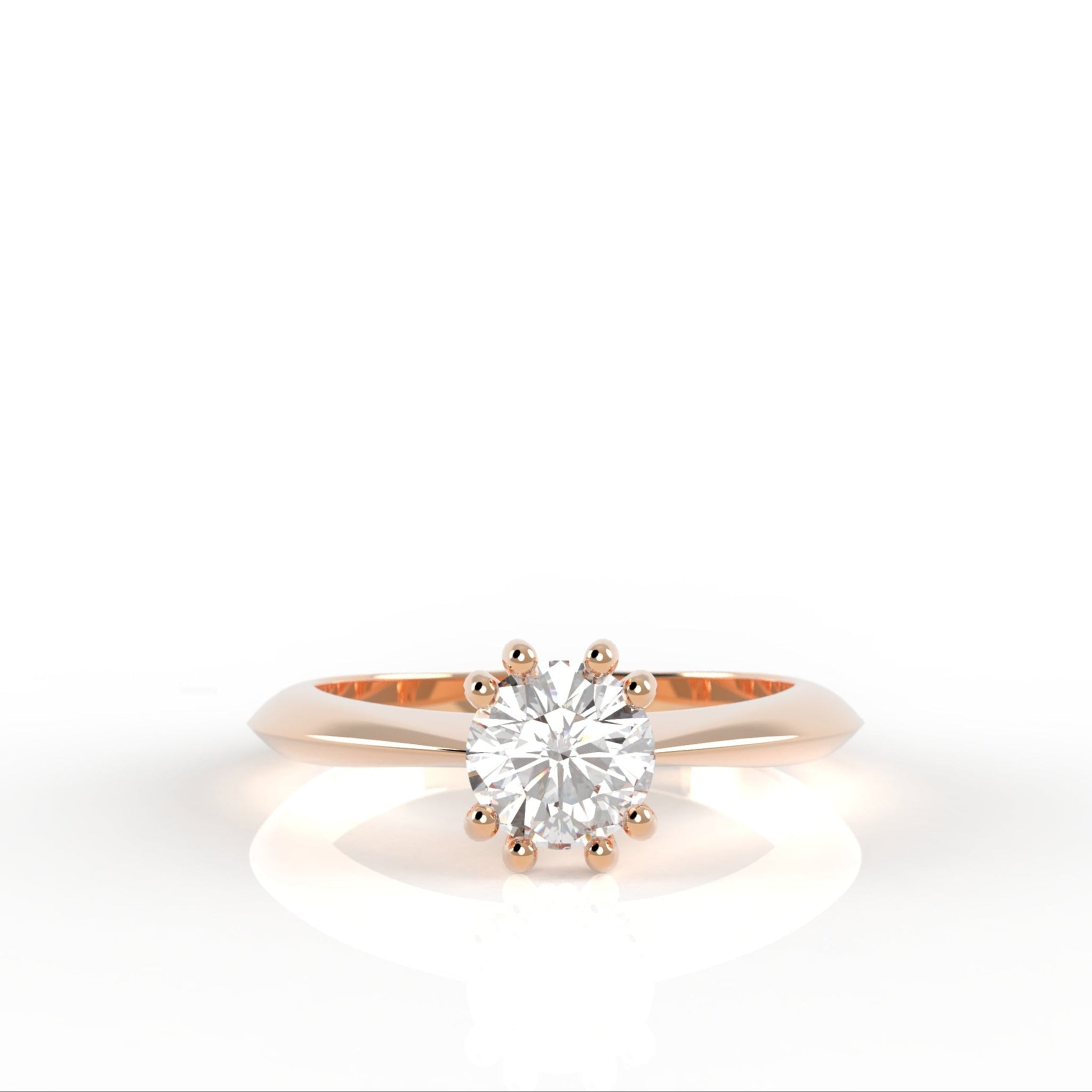 Teneritas - zásnubní prsten ze žlutého zlata s diamantem