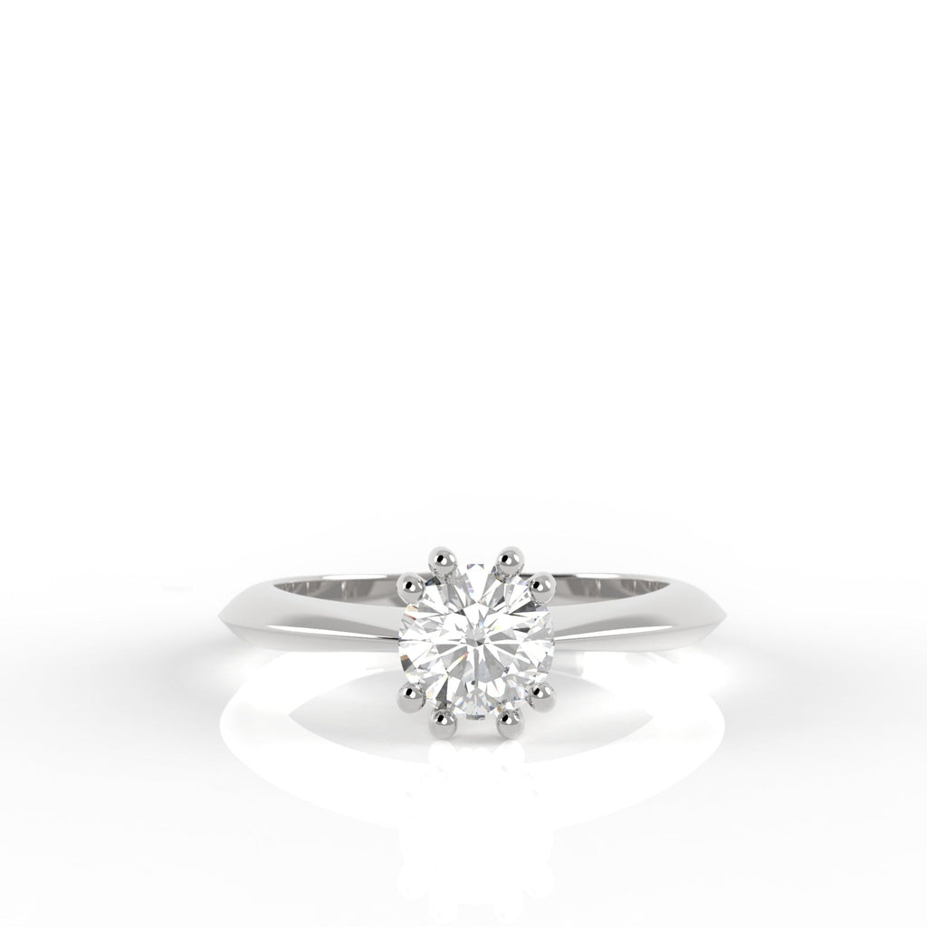 Teneritas - zásnubní prsten z bílého zlata s diamantem