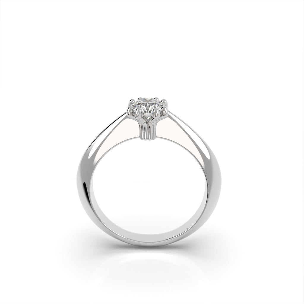 Teneritas - zásnubní prsten z bílého zlata s diamantem