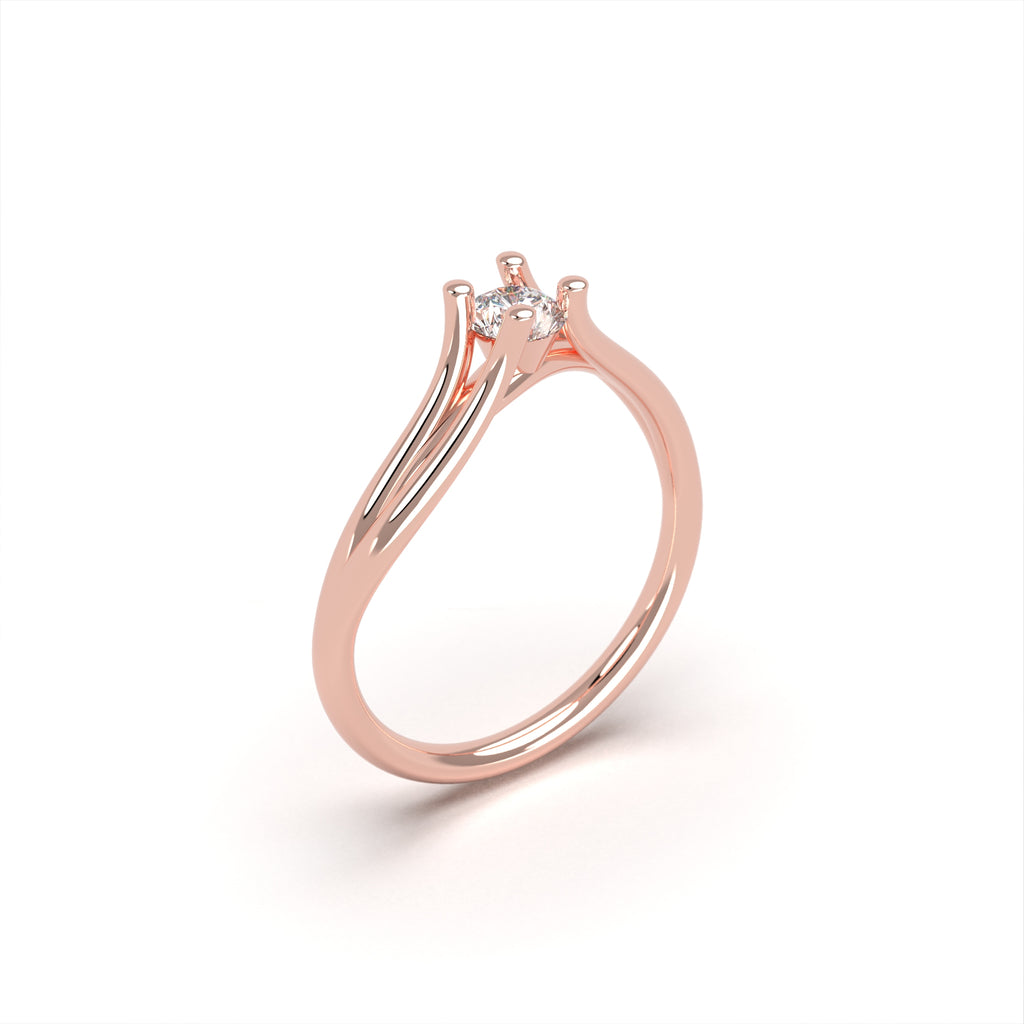 Vernal - gold engagement ring