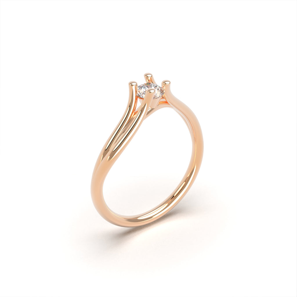 Vernal - gold engagement ring