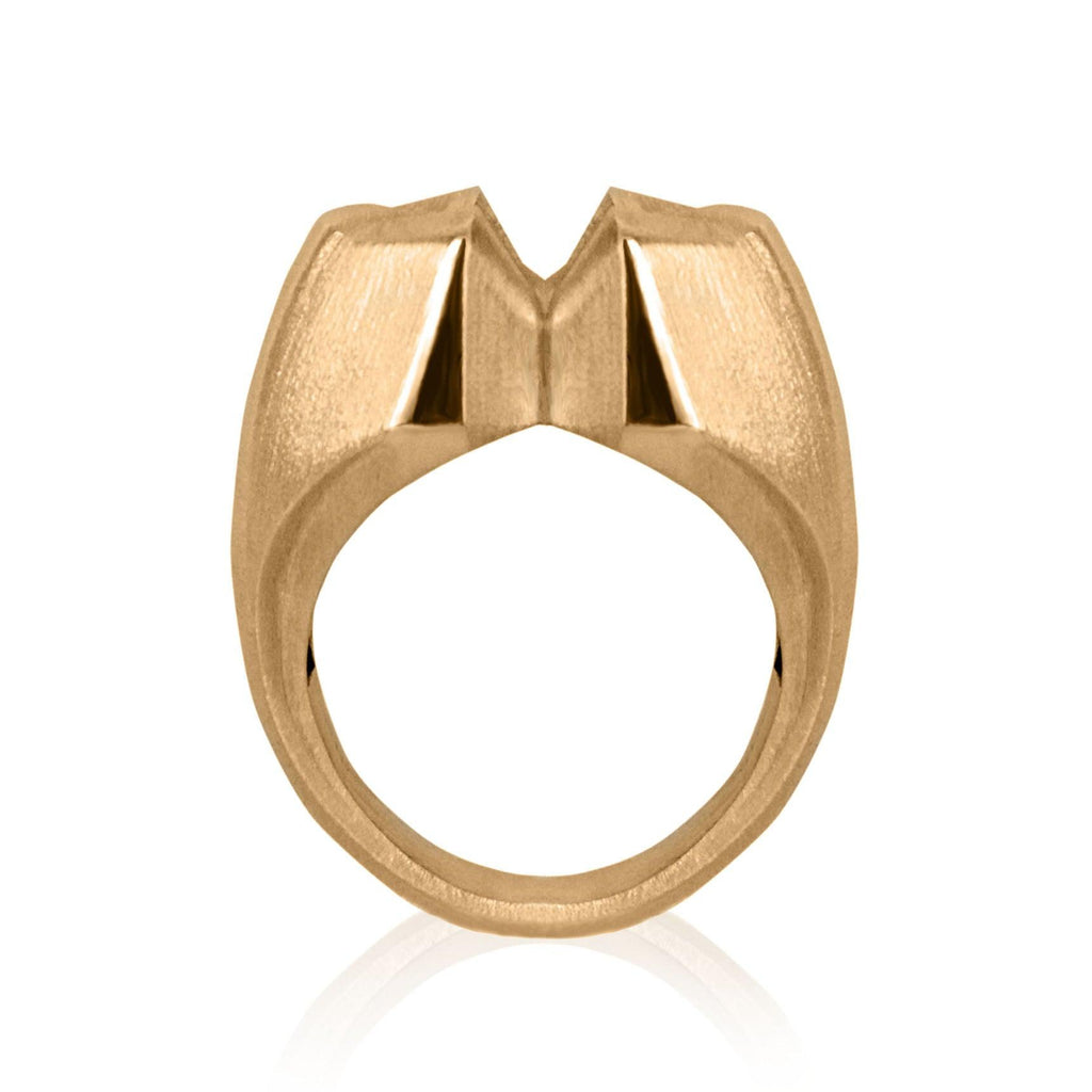 Butterfly Effect - zlatý investiční pečetní prsten 18kt au / 15 g - antonielecher