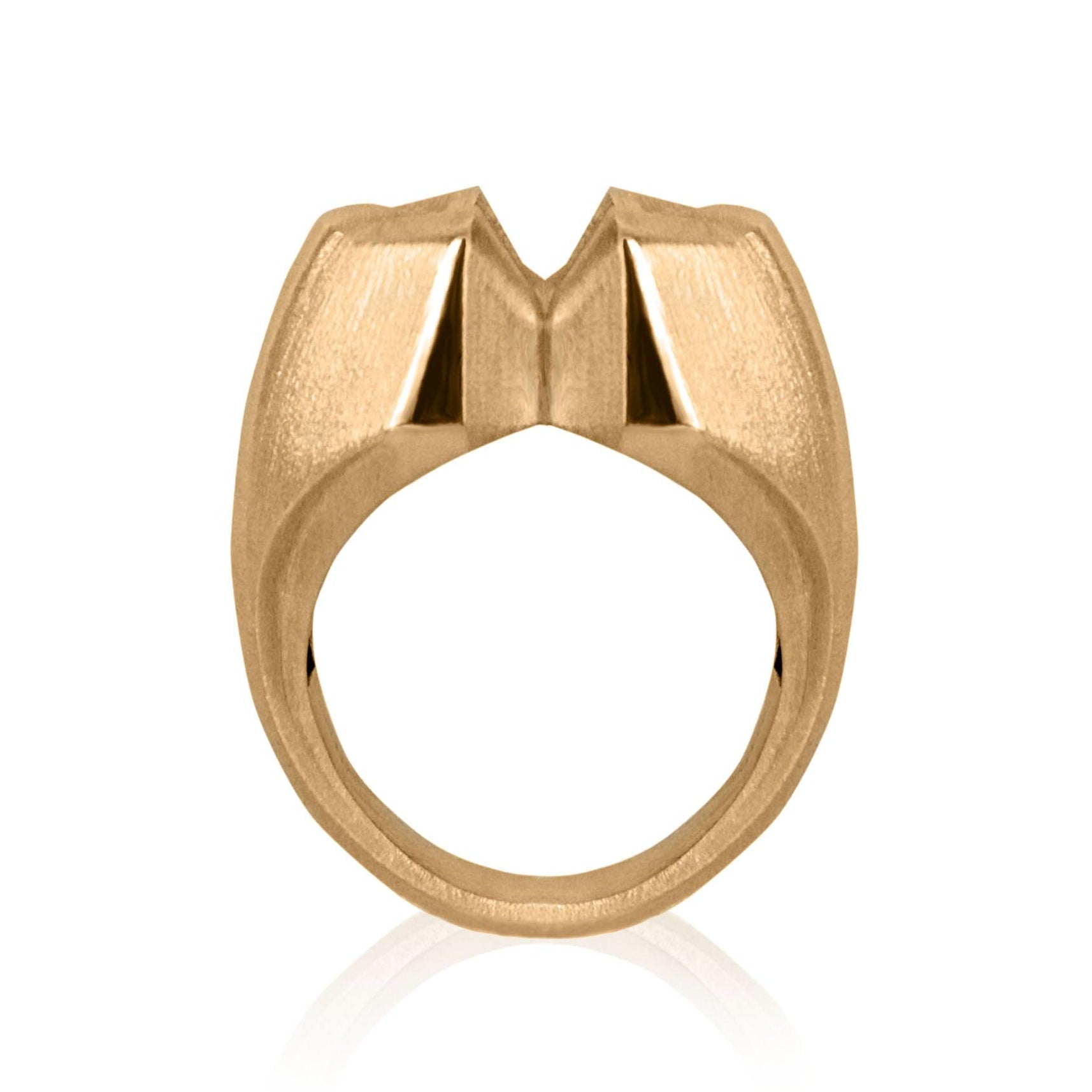 Butterfly Effect - zlatý investiční pečetní prsten 18kt au / 15 g - antonielecher