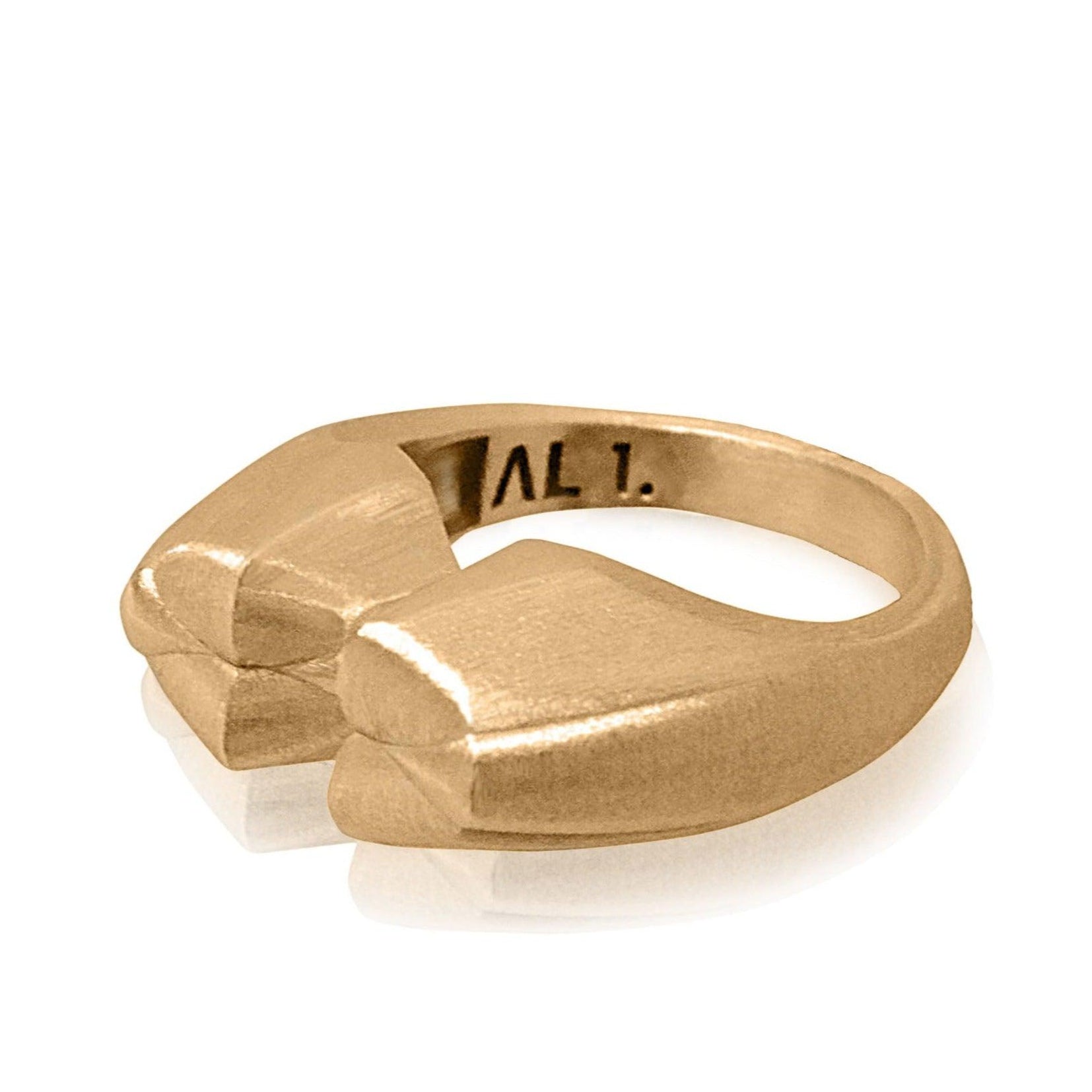 Butterfly Effect - zlatý investiční pečetní prsten 18kt au / 15 g - antonielecher