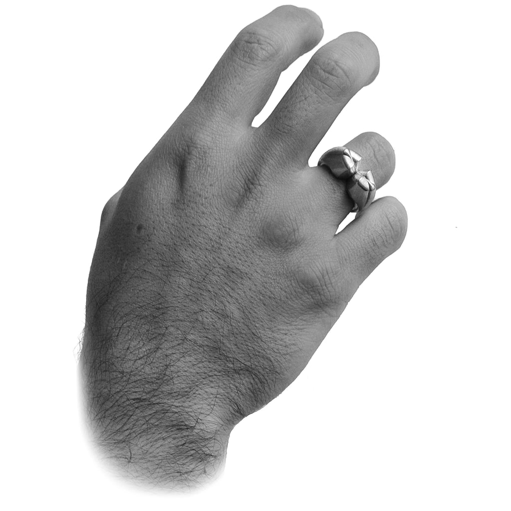 Butterfly Effect - zlatý investiční pečetní prsten 18kt au / 15 g - antonielecher